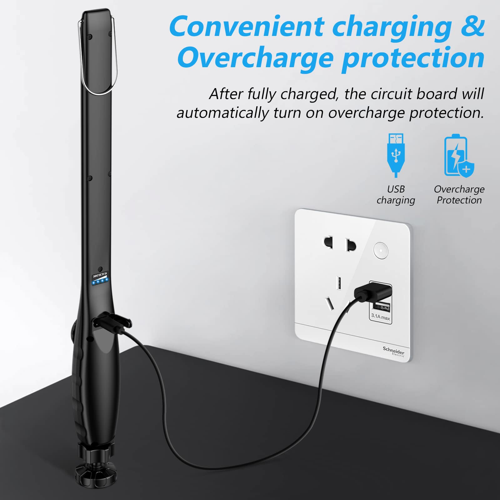 Nileboom Led Work Light, 800 Lumens Rechargeable Cob Work Light With Power Capacity Indicator, Magnetic Base& Hook, 360°Swivel, For Car Repair, Home, Garage, Emergency And Outdoor Camping, 3200Mah