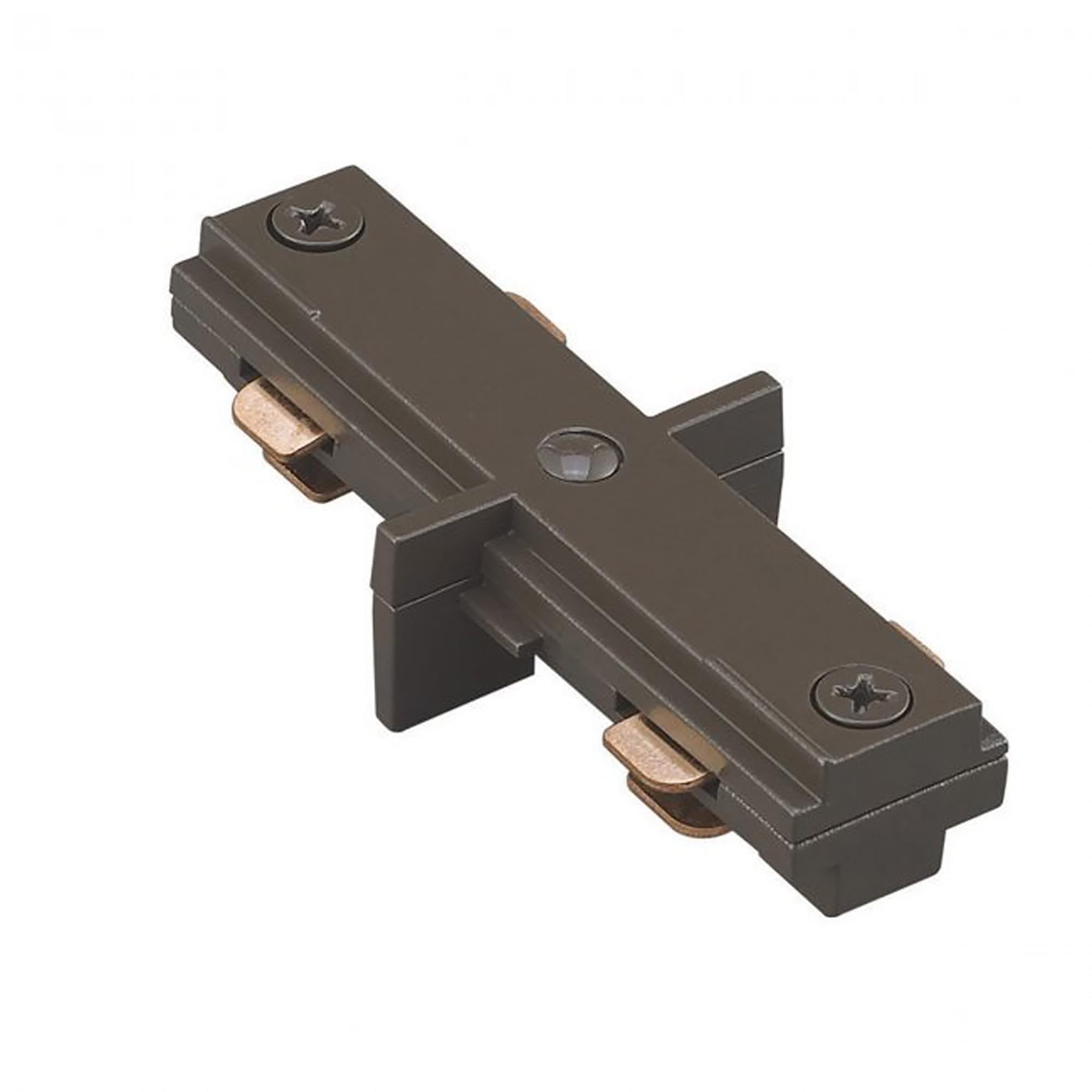 WAC Lighting H Track 120V Straight I-Connector to Join Two Tracks Together for H Style 3-Wire Track Systems in Dark Bronze