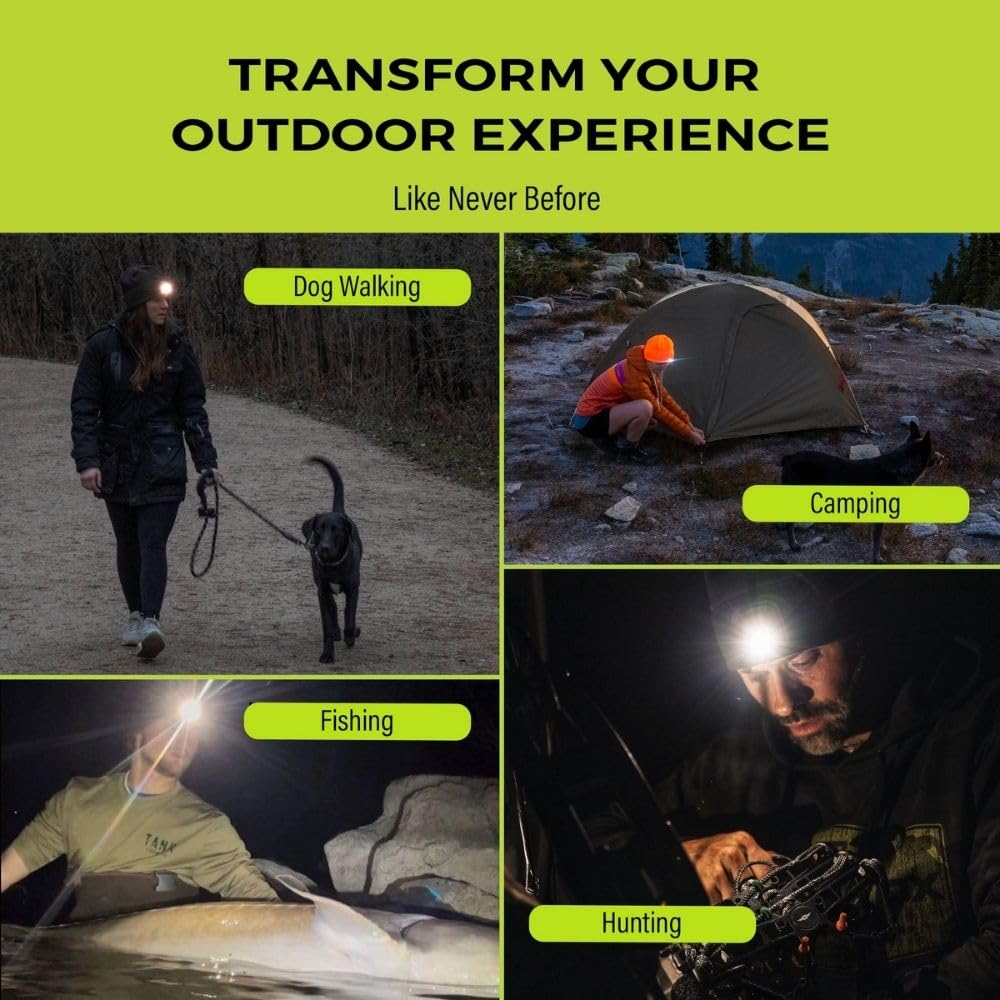 Panther Vision POWERCAP LED Beanie Hat Light 150 Lumens One Size Real Tree Edge Waterproof Fleece Model HLBR-9527