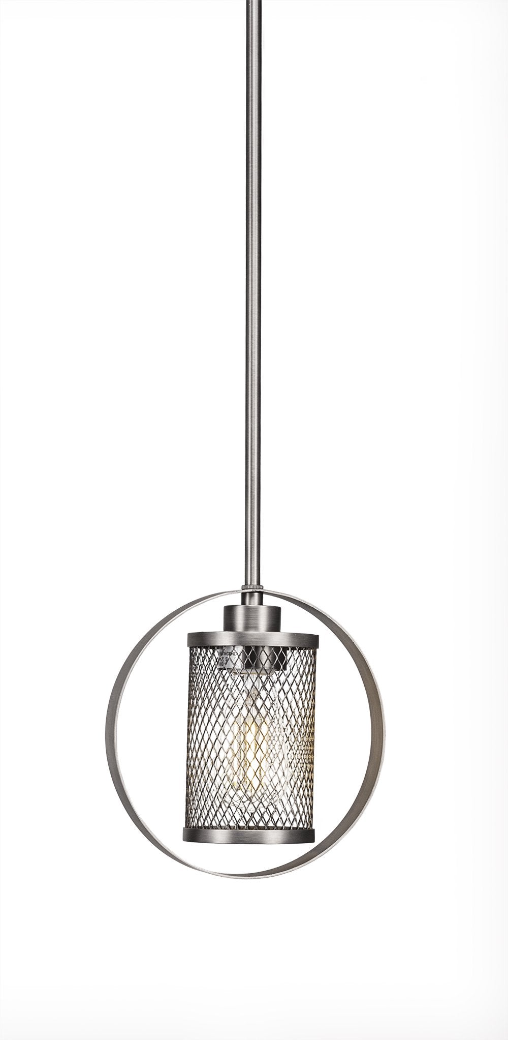 Toltec Lighting 1602-Bn-Led18C Infinity 1 Light Stem Pendant Amber Antique Led Bulb