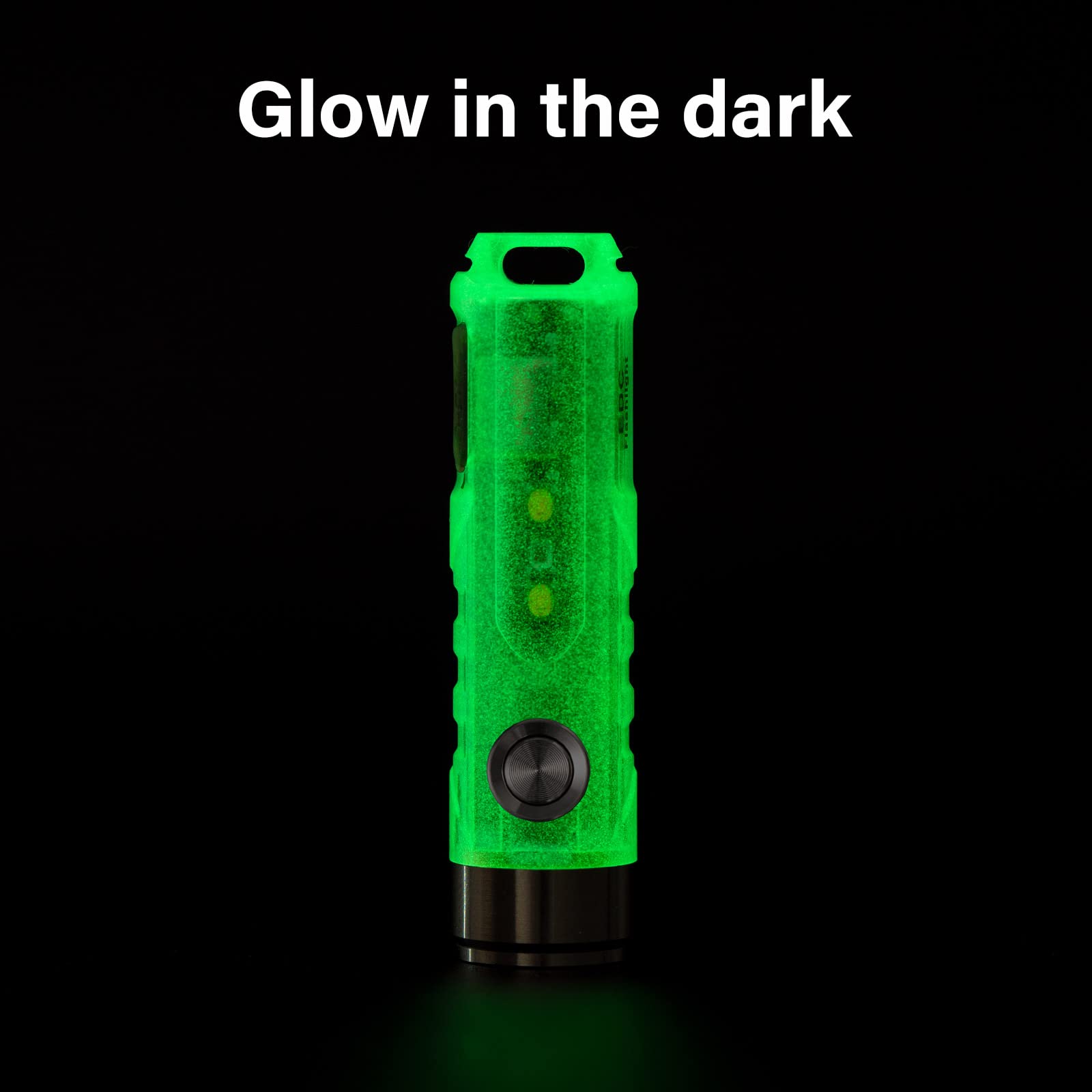 Rovyvon A5U G4 Keychain Flashlight, 650 Lumens Glow In The Dark, Rechargeable Edc Light