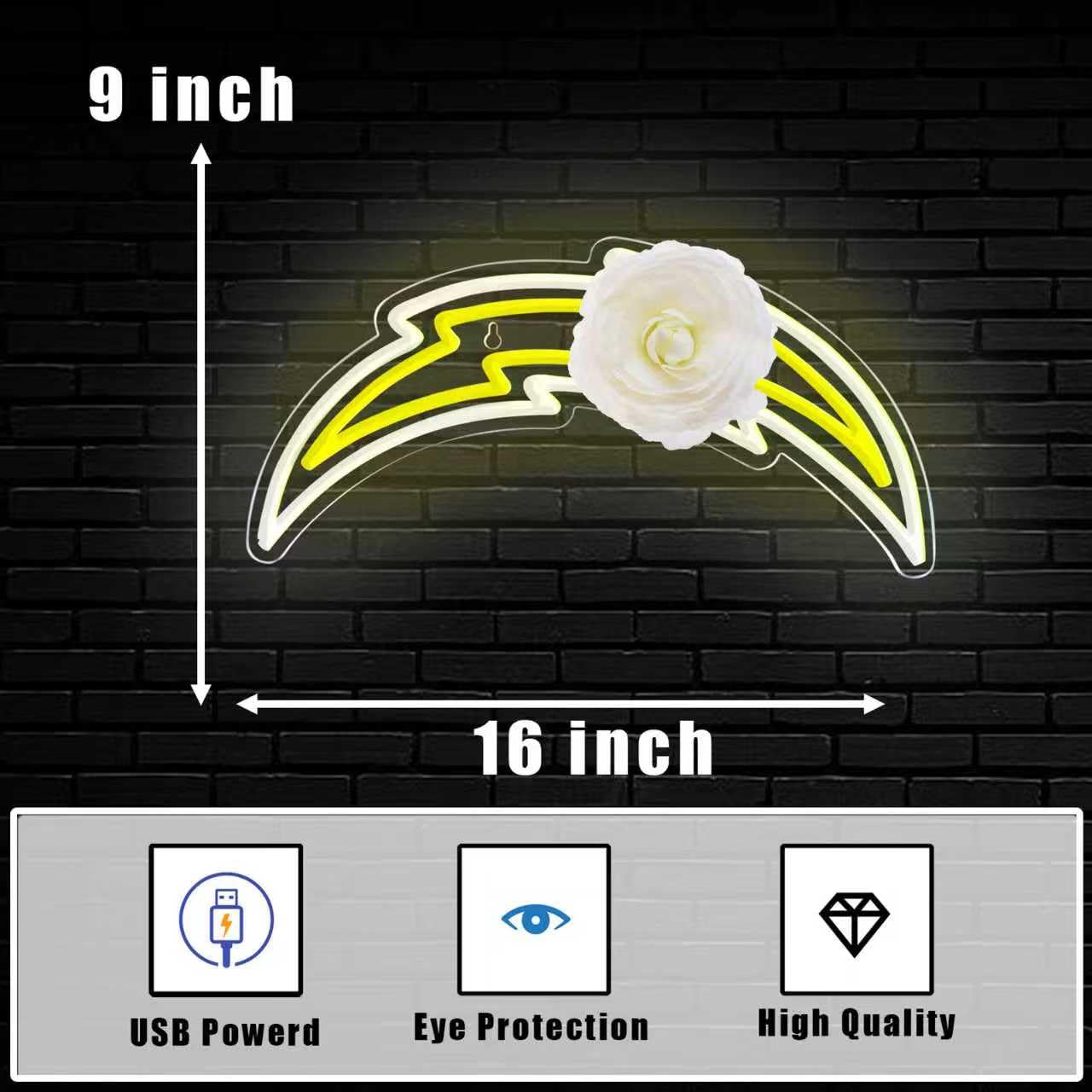 Acrossoce Football Neon Signs For Wall Decor  Football Team Dimmable Neon Sign Light  For Birthday Gifts  Rugby Fans Led Lights For Bedroom Man Cave  Bar Dorm Party Decorations Game Room Decor