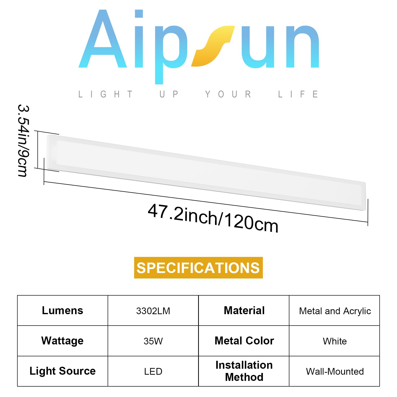 Outdoor Lights 2 Pack,Modern Outdoor Wall Light Fixture Long Strip White Led Wall Sconces Ip65 Anti Rust Warm Light 3000K Exteri