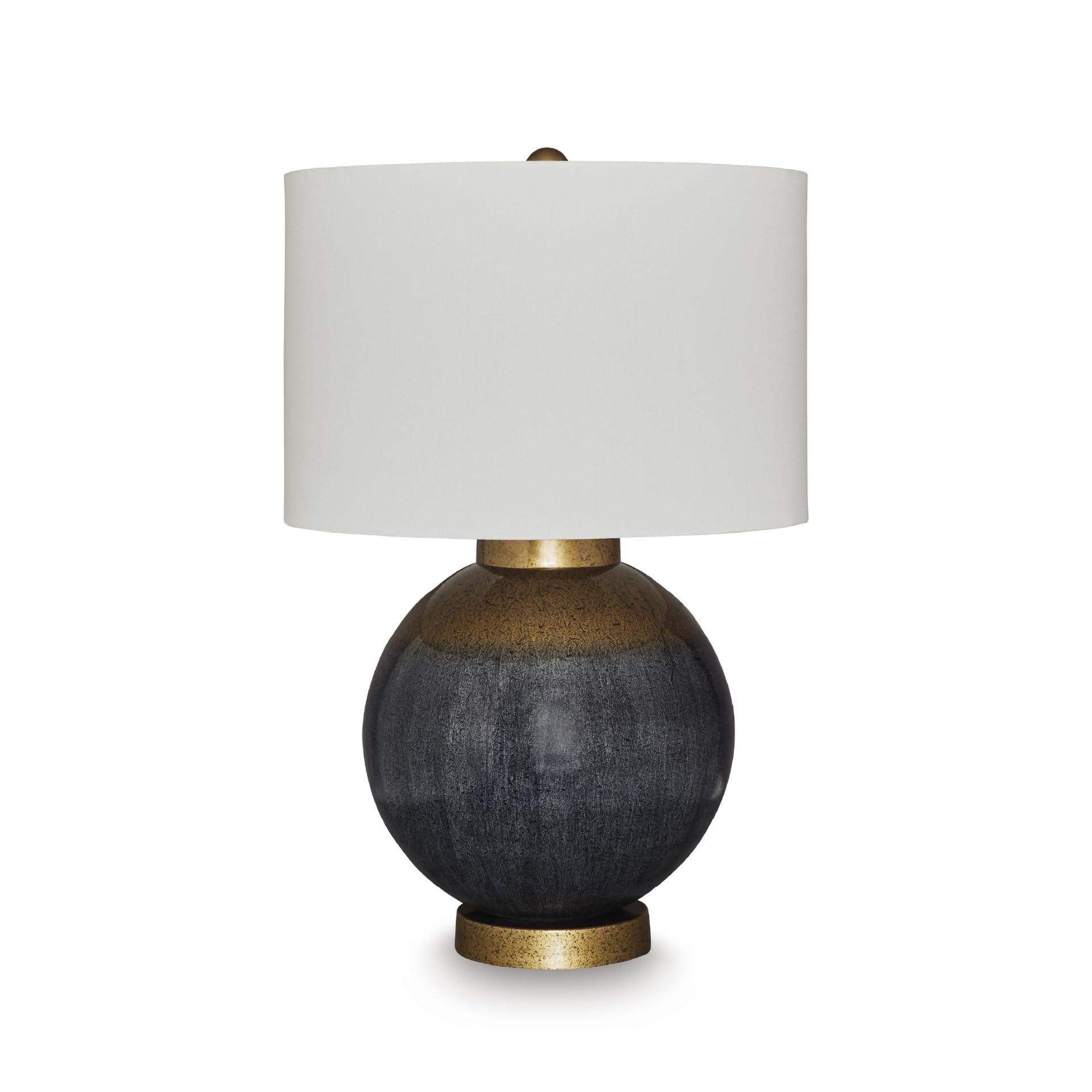 Signature Design by Ashley Adara Retro Metal Table Lamp with 3-Way Switch  Blue & Metallic