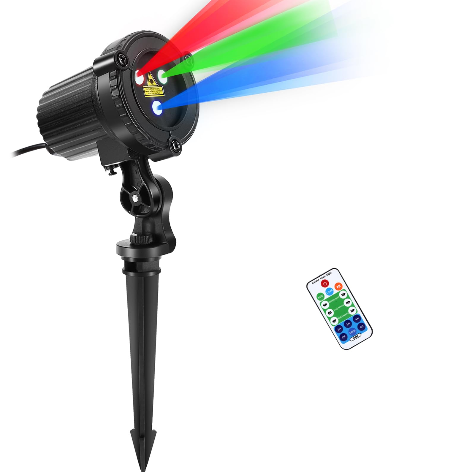 Mhazdze Christmas Laser Lights Projector - Rgb Waterproof Outdoor Garden Decor