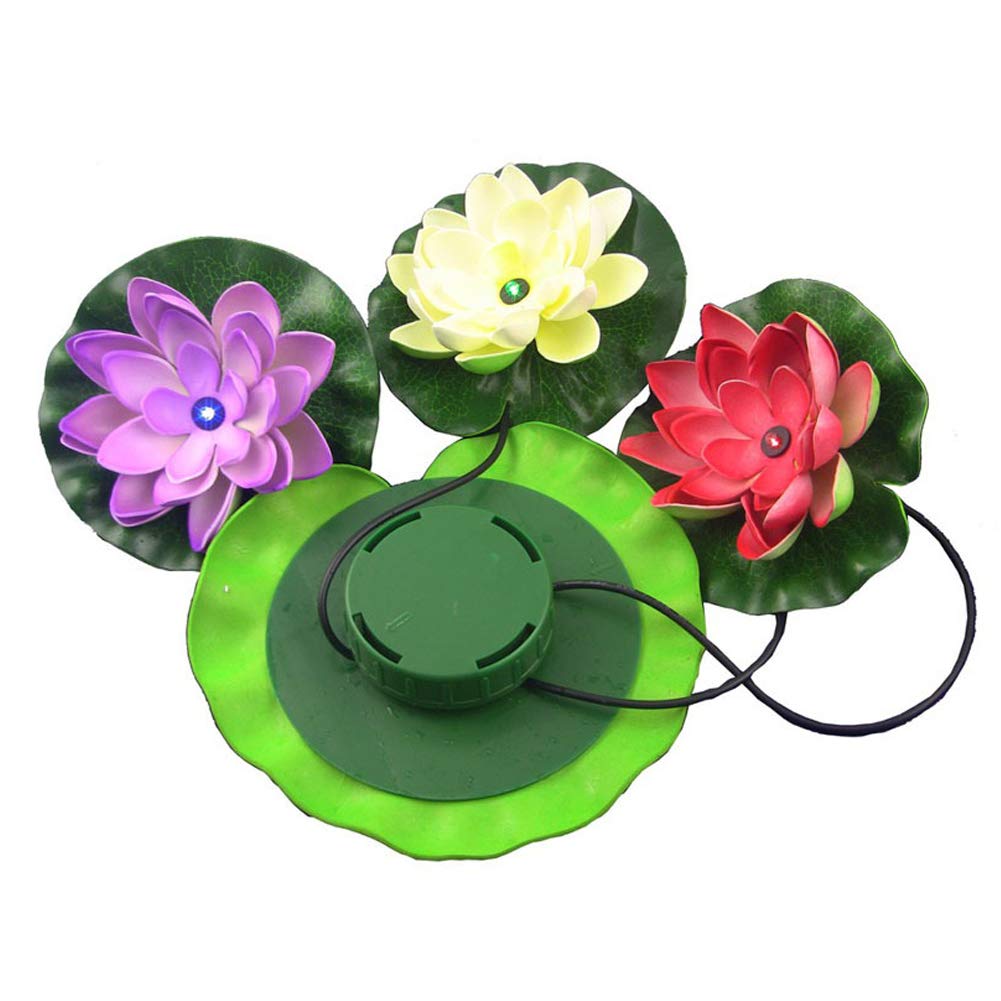 Superdream Floating Solar Lily Pads Lights For Pond Decor, 16 ''