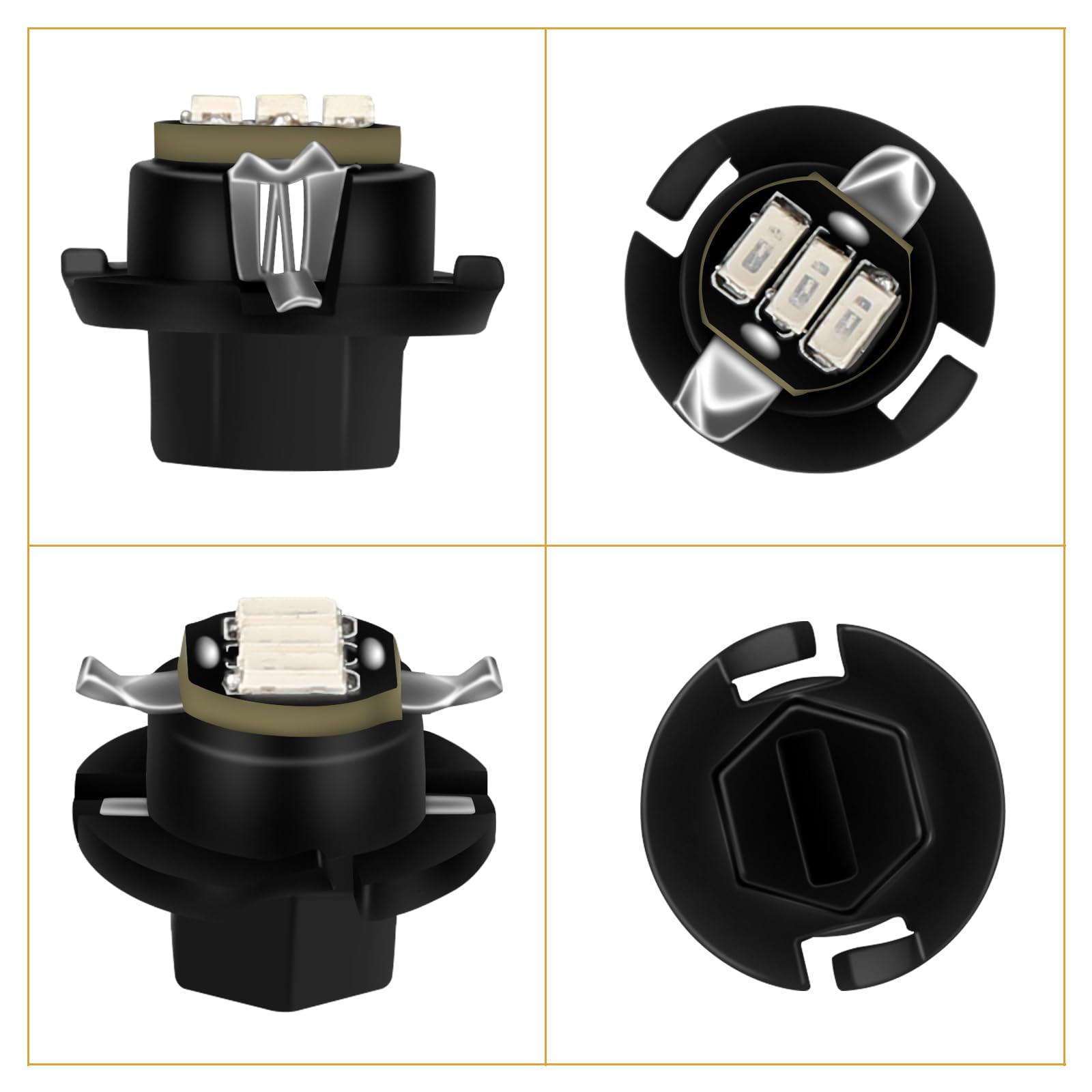 RAVSOFT Speedometer LED Bulbs Kit Replacement for 2002-2006 Dodge Ram 1500 2500 3500, Red, Pack of 14