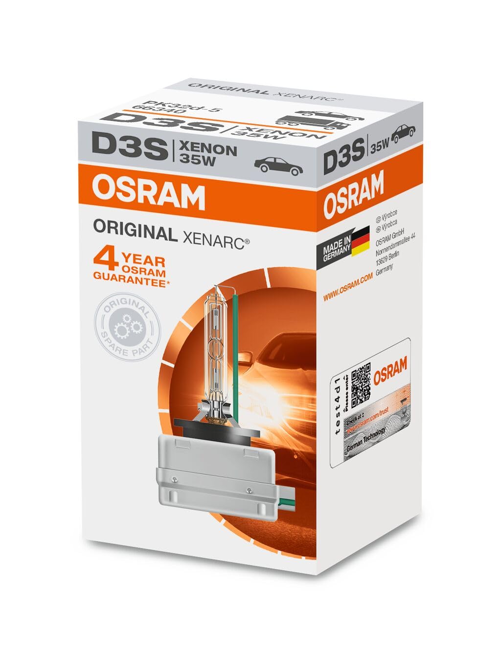 OSRAM Replacement Bulb OS66340, White, Copper Material, Compatible with Sylvania