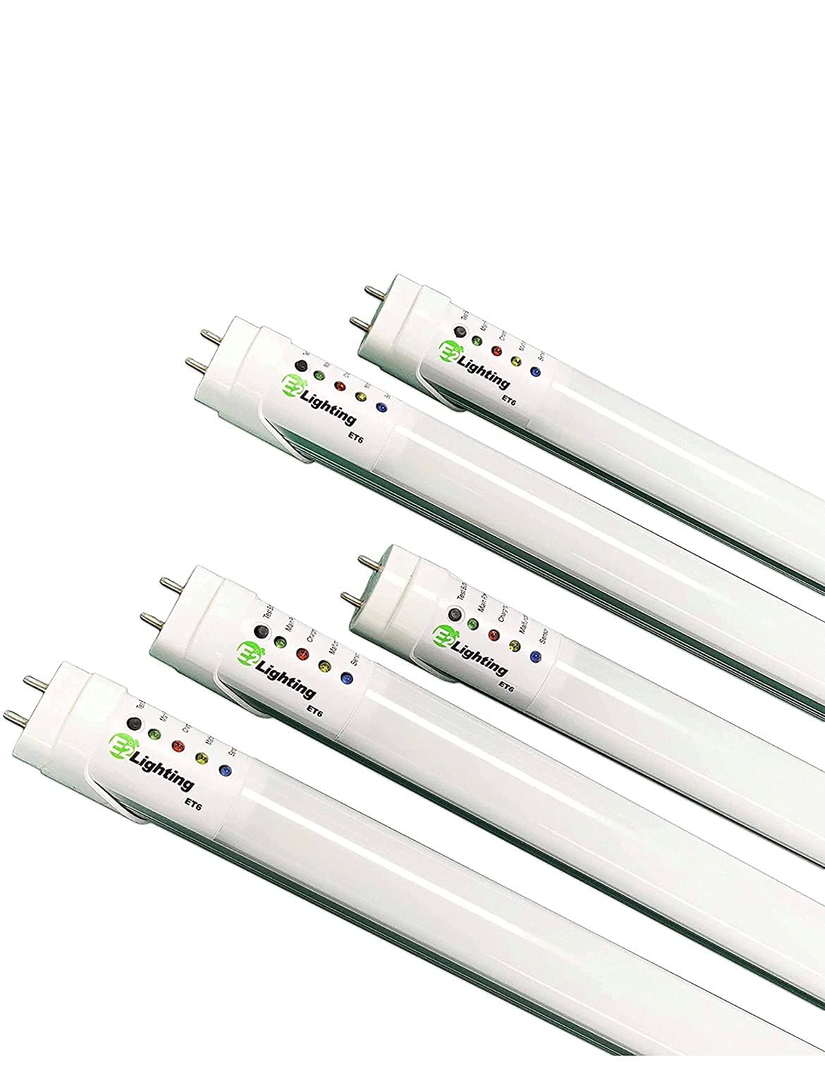 E2 Lighting 4ft T8 LED Bulbs | 18W LED Fluorescent Tube Replacement | 5000K Daylight White | Emergency Backup LED Bulb | 120-277