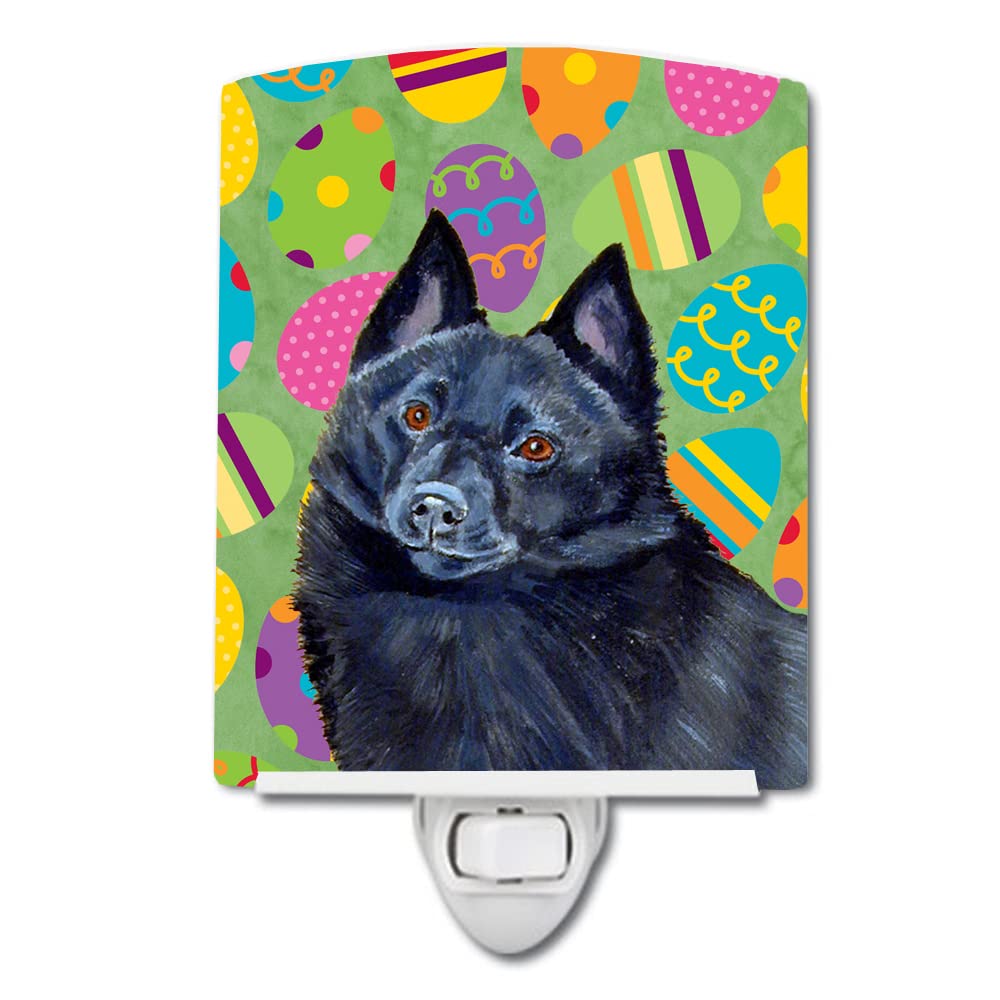 Carolines Treasures Ceramic Night Light, Schipperke Design, UL-Certified, 6x4x3 inches, Ideal for Bedroom/Bathroom/Nursery