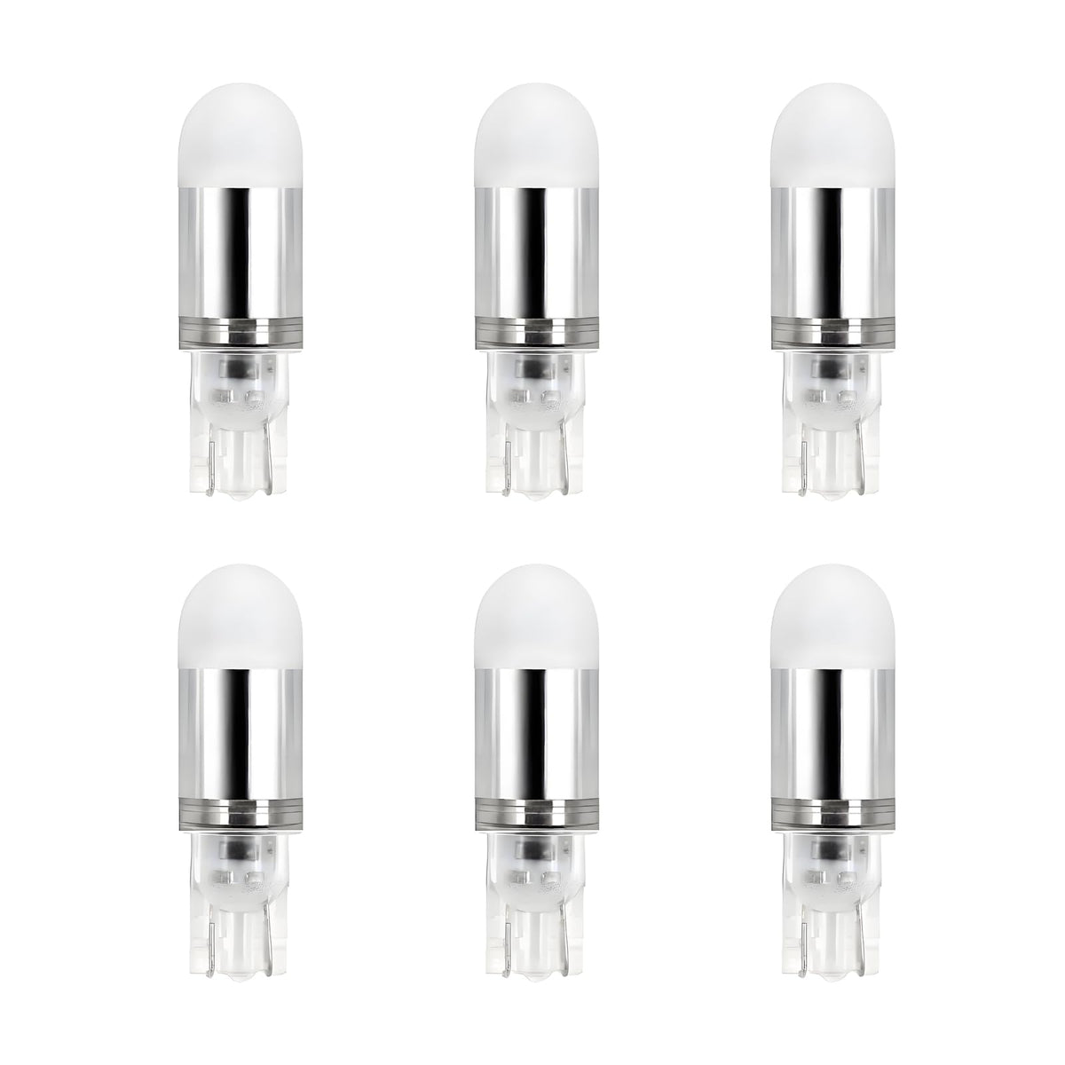 Makergroup T5 T10 Wedge Base Led Light Bulbs 12Vac/Dc, 1W Warm White 2700K-3000K For Outdoor Landscape Lighting Deck Stair Step 
