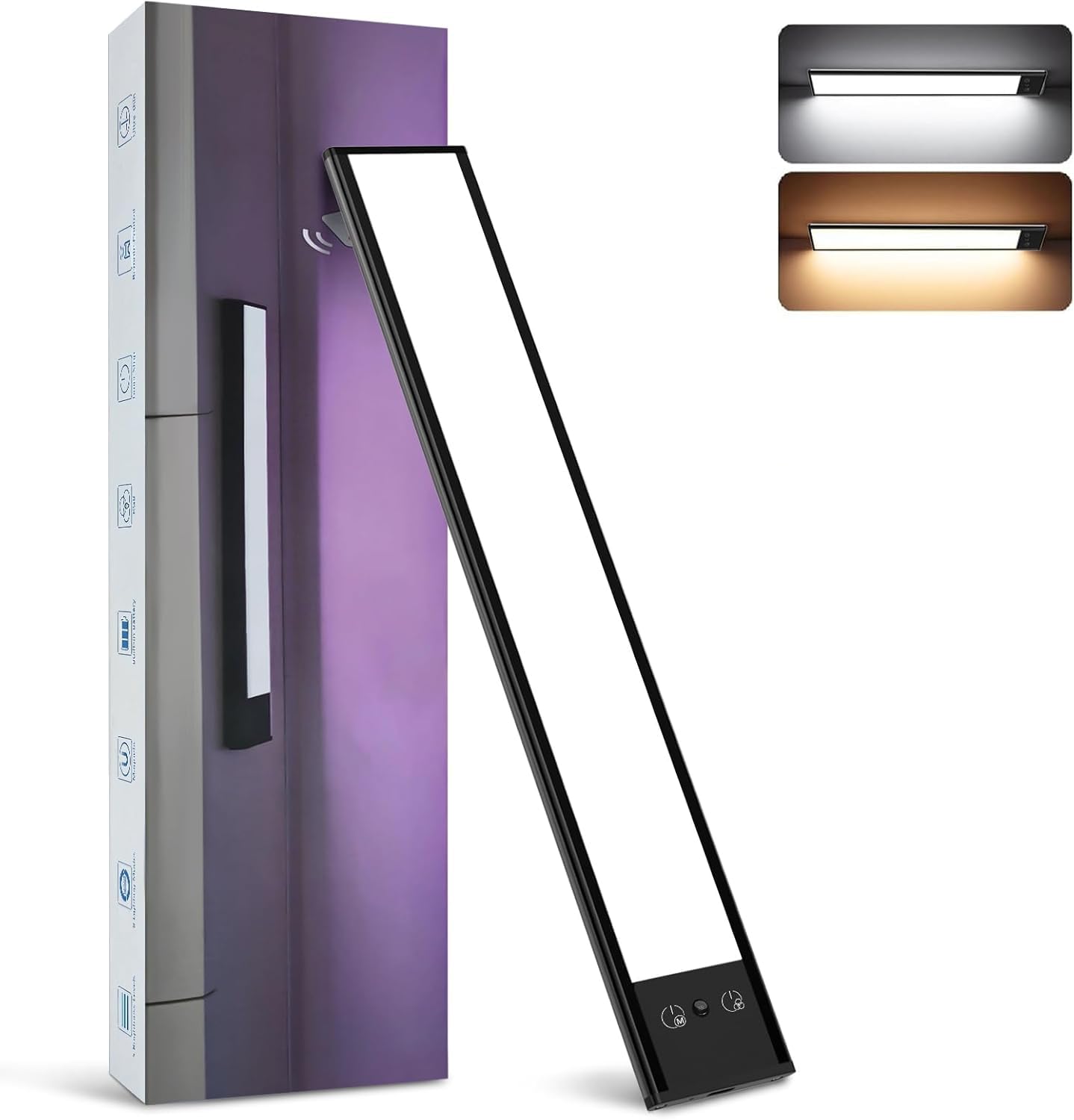 Under Cabinet Lighting, 3000mAh, 95 LED Closet Lights Battery Operated, RGB Color & 2 Color Temperature, Rechargeable Magnetic C
