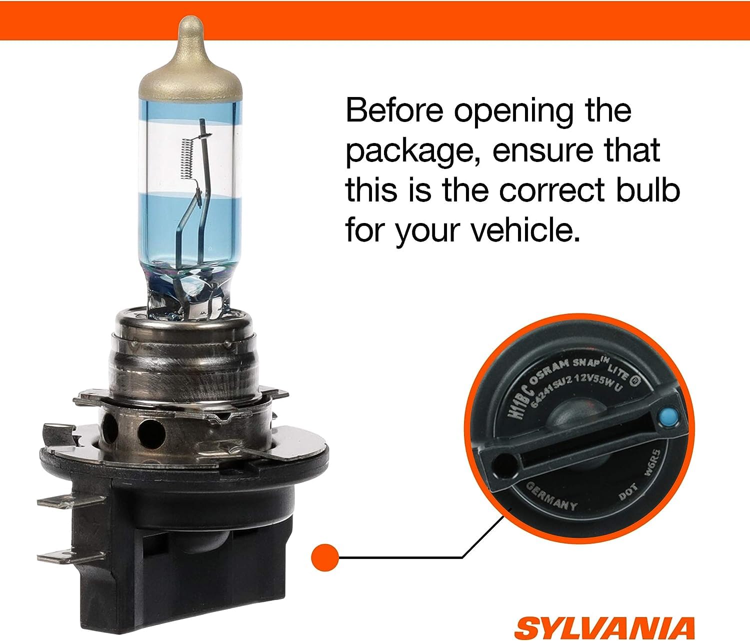 SYLVANIA H11B SilverStar Ultra Halogen Headlight Bulb - High Beam, Low Beam, Fog Light - 2 Bulbs - Model H11BSU.BP2