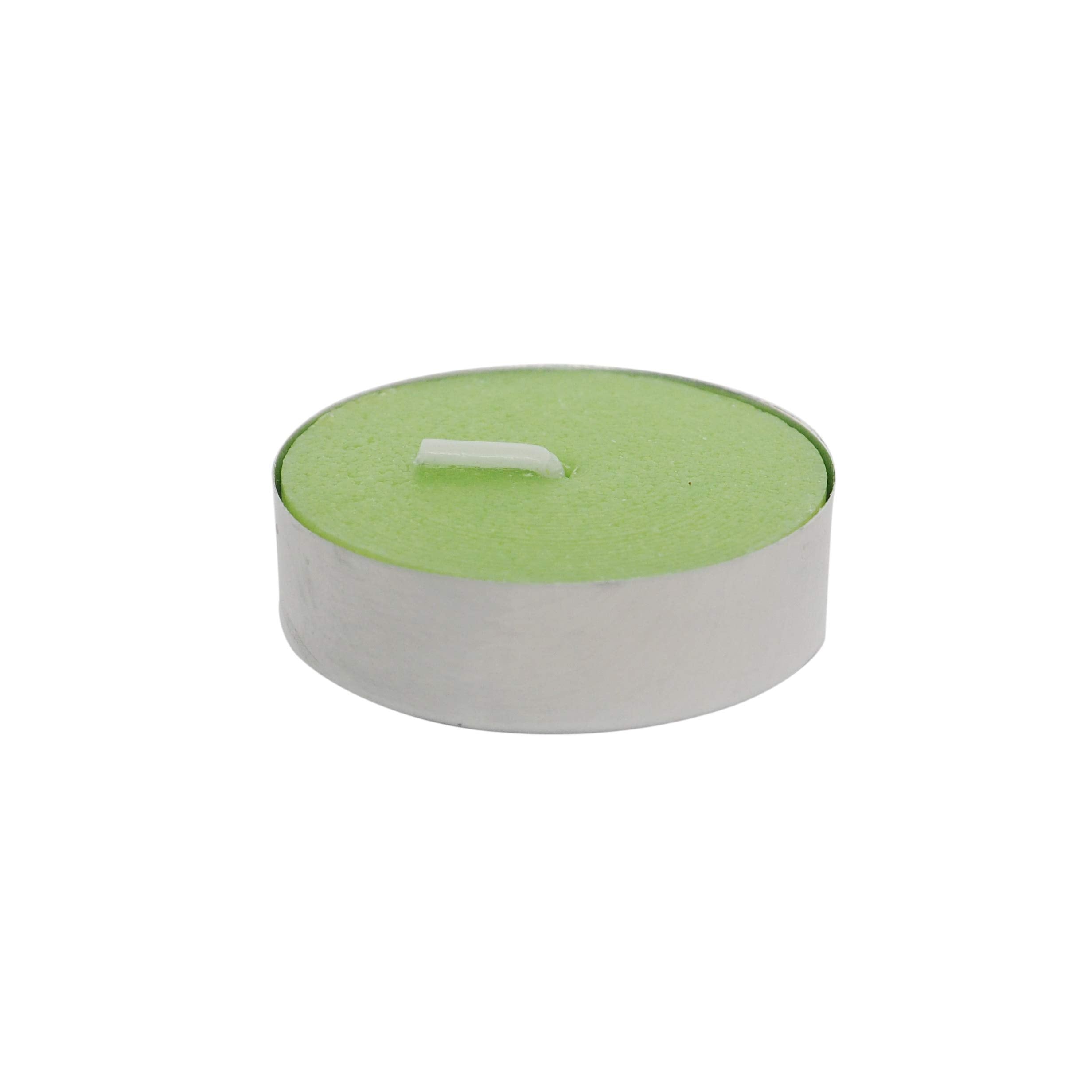 Hosley Honeydew Melon Scented Tea Light Candles, 120 Pcs, Light Green, Ideal For Events