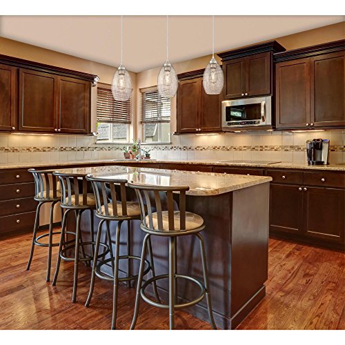 Westinghouse Lighting Carsley Mini Pendant, One-Light, Brushed Nickel, Clear  le Glass, 8.30in L x 8.30in W x 11.90in H