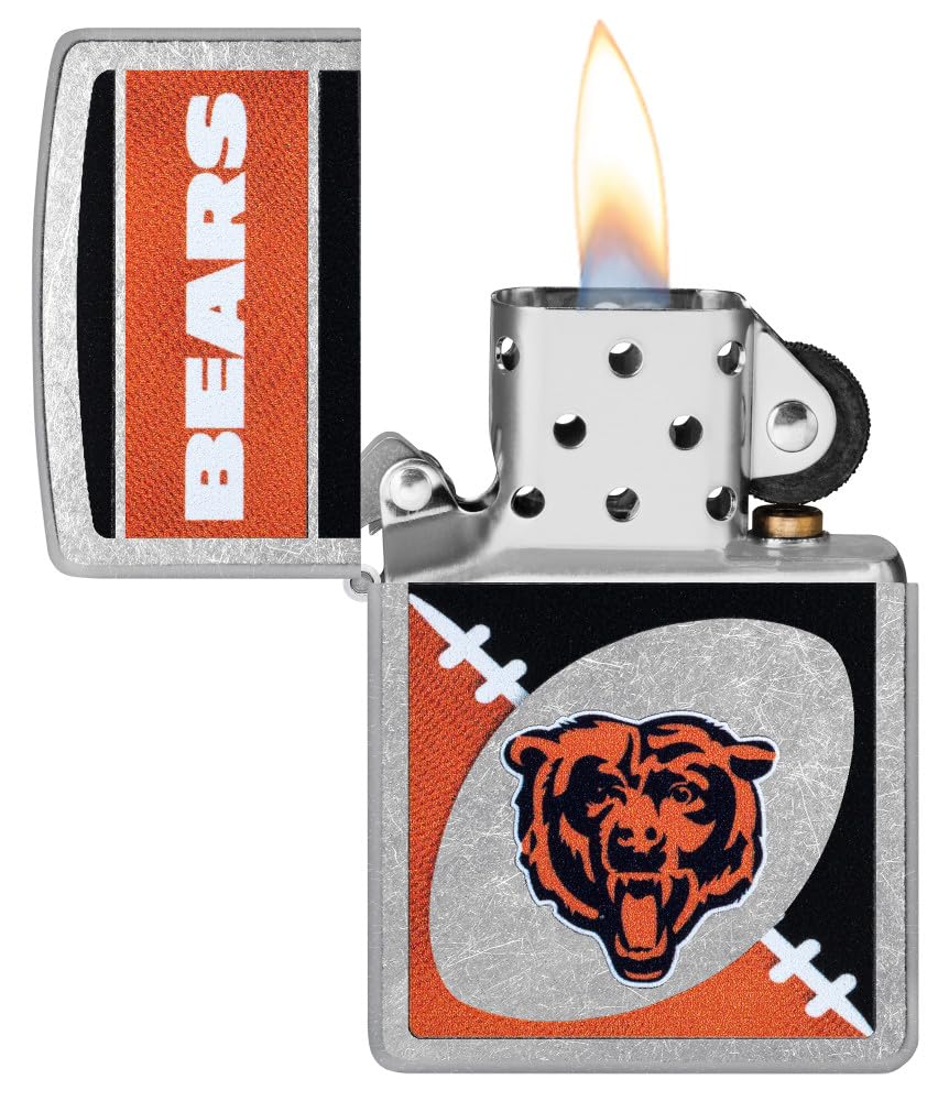 Zippo Nfl Chicago Bears Street Chrome Pocket Lighter