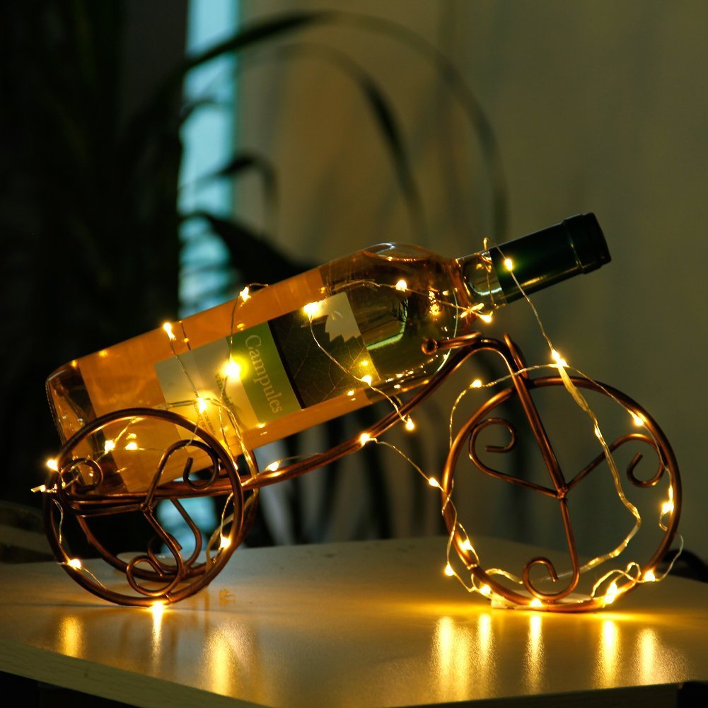 Cylapex 12 Pack Fairy Lights Battery Operated String Lights, 20 Led On 3.3Ft Silvery Copper Wire, Firefly Fairy String Lights Warm White For Wedding Party Mason Jar Christmas Decorations Bedroom Decor