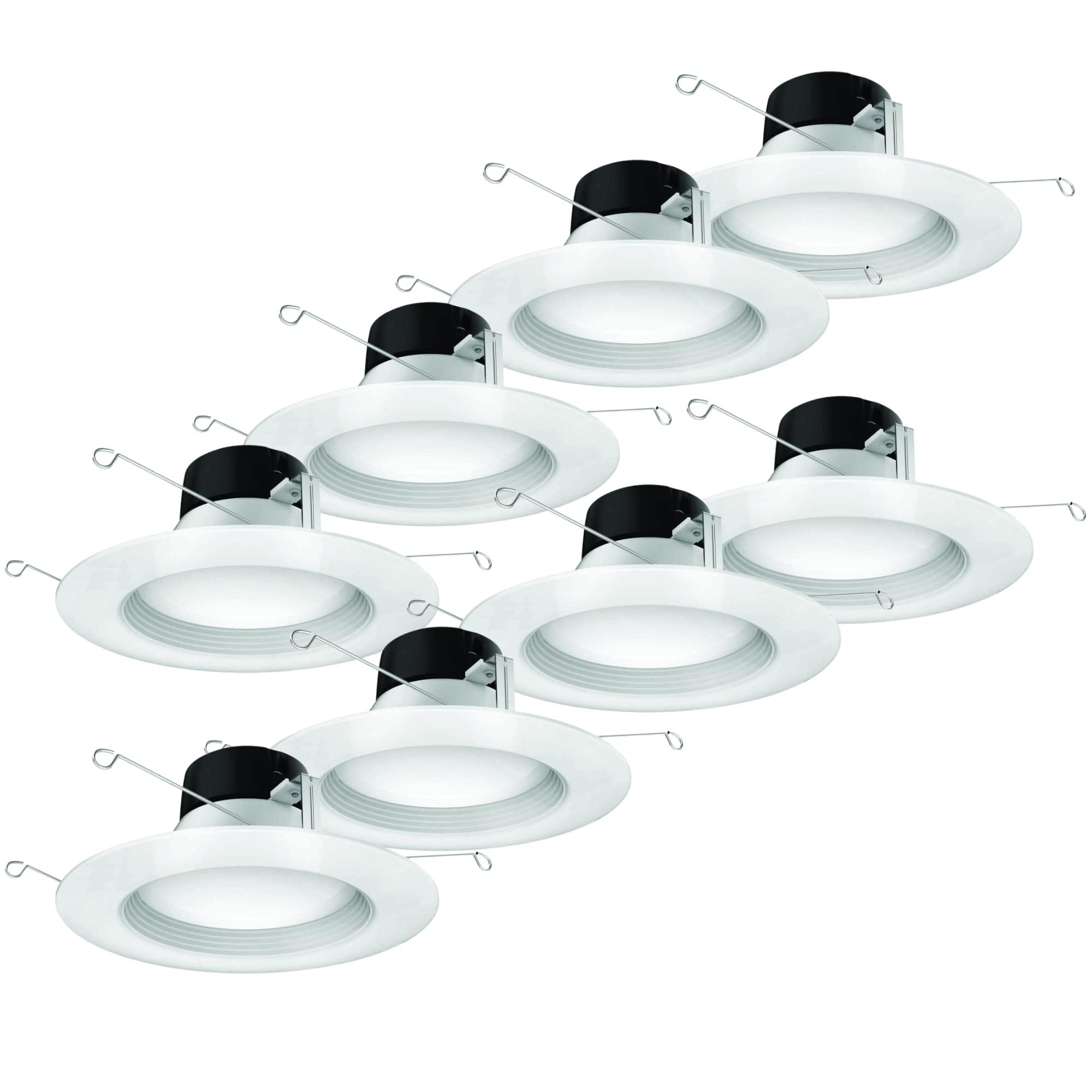 Satco S11825/08 ColorQuick 13.5W LED Downlight Retrofit, CCT Color-Selectable 2700K/3000K/3500K/4000K/5000K, 5-6 Inches, White, 