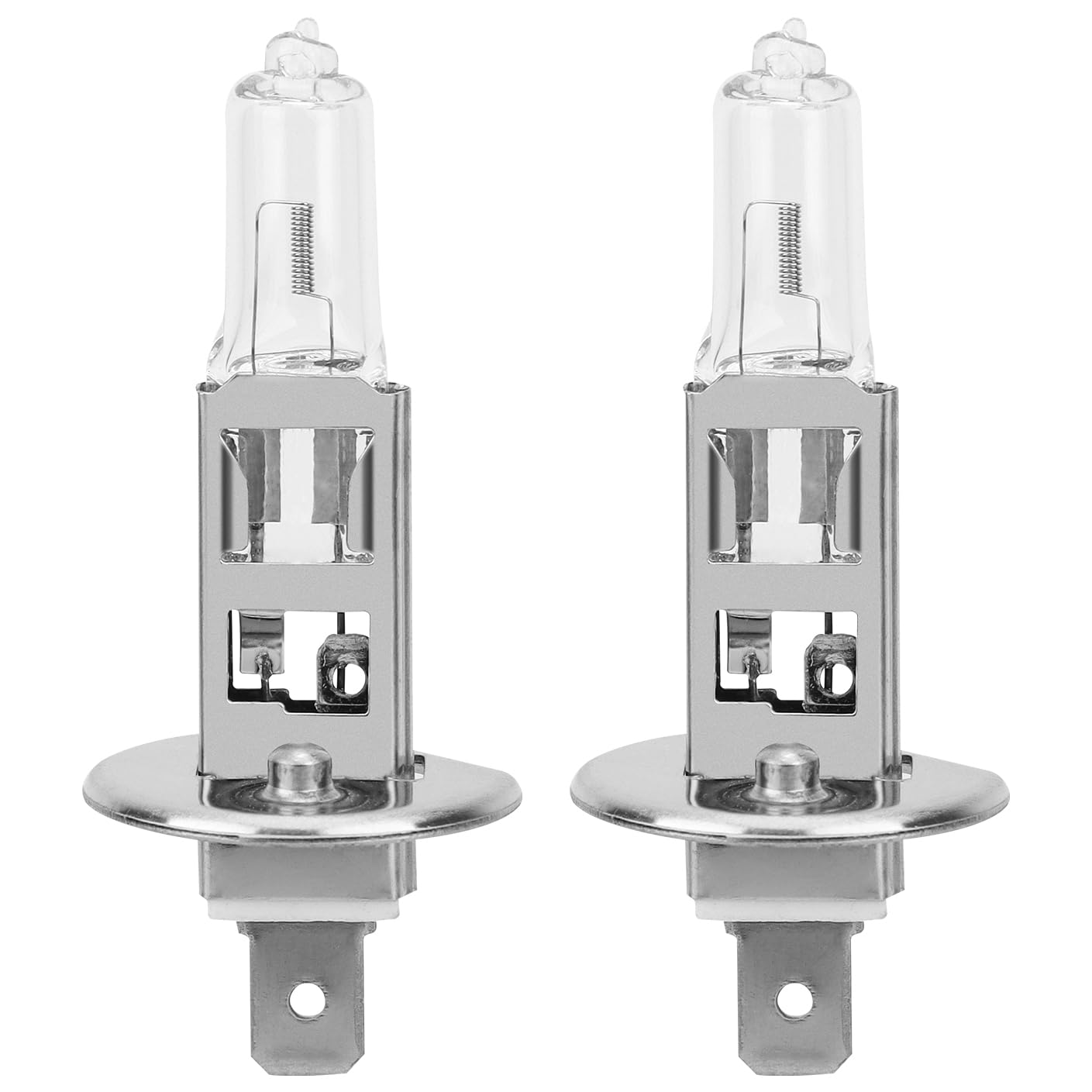 Safego H1 Halogen Headlight Bulb 12V 55W 5000K Pack of 2 for Auto Car Low High Beam Fog Light Replacement