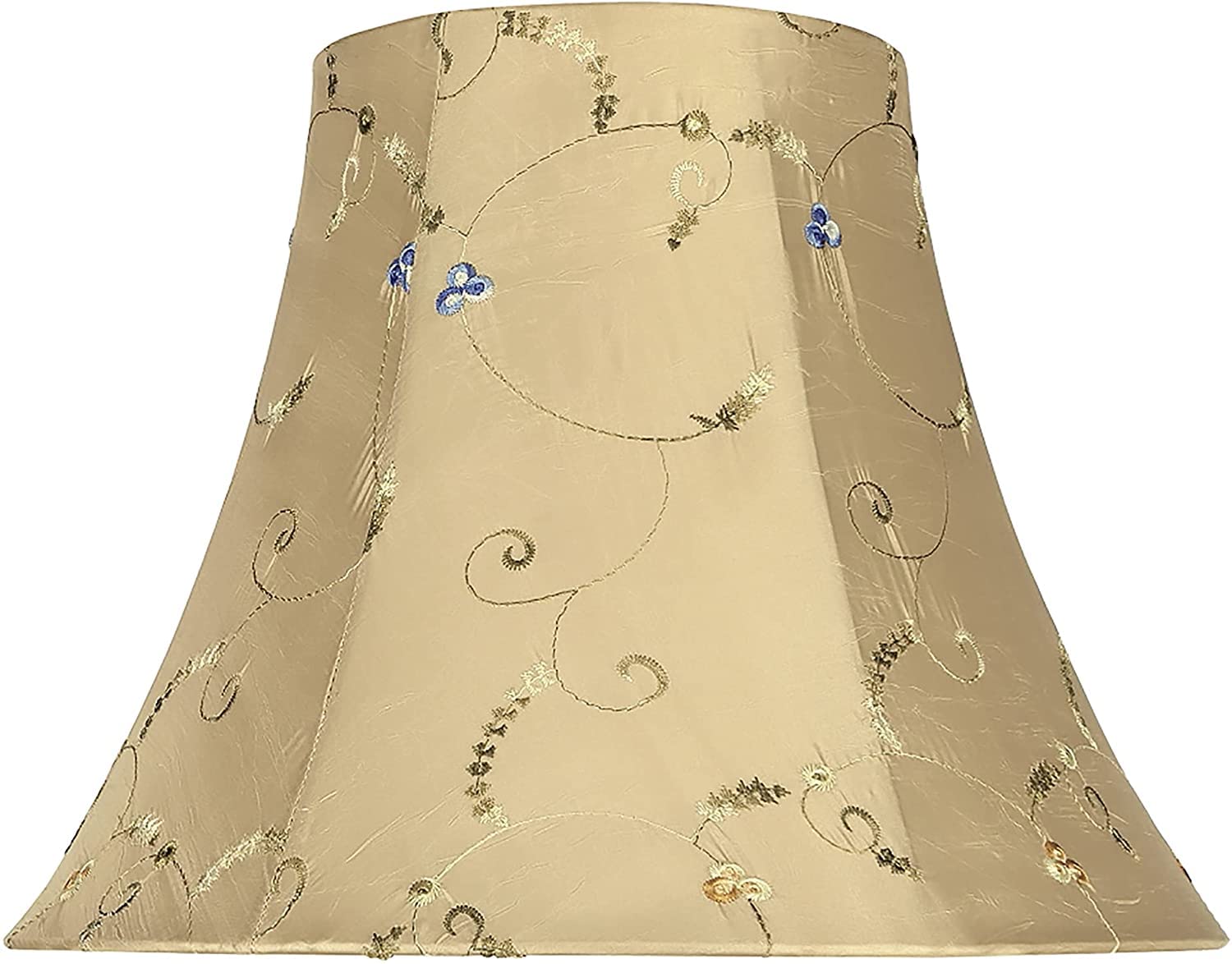 Aspen Creative 58051A, Bell Uno Lamp Shade, Gold, 7&quot; Top x 14&quot; Bottom x 11&quot; Slant Height, Slip UNO 36mm