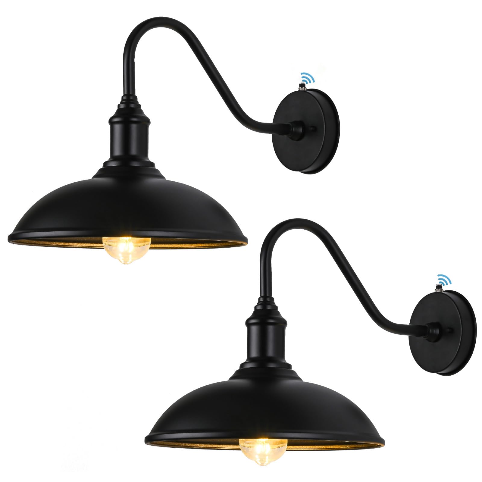Naurham Outdoor Barn Light Fixtures - Dusk to Dawn Exterior Farmhouse Lighting for House with Anti-ponding Bottom, Barn Lights O