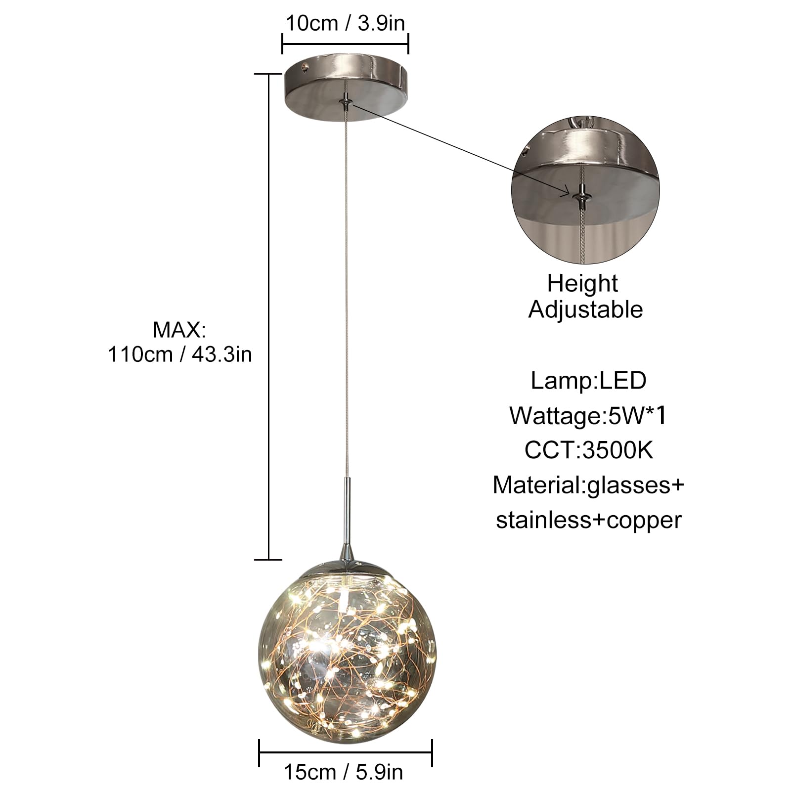 Kaucqi 10-Light High Ceilings Long Chandeliers Led Staircase Chandelier High Ceiling Chandelier For Entryway,Modern Crystal Long