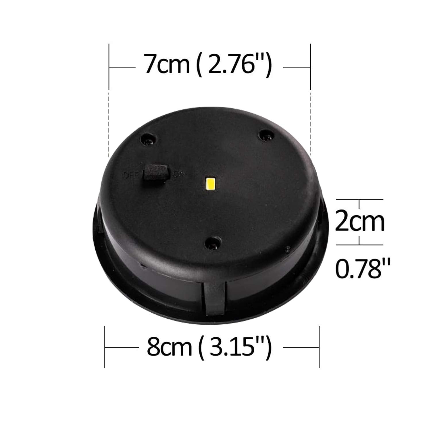 Znycye 2 Pack Solar Light Replacement Top(Top Size 3.15 Inch, Bottom Size 2.76 Inch)Waterproof Solar Light Replacement Kit For O