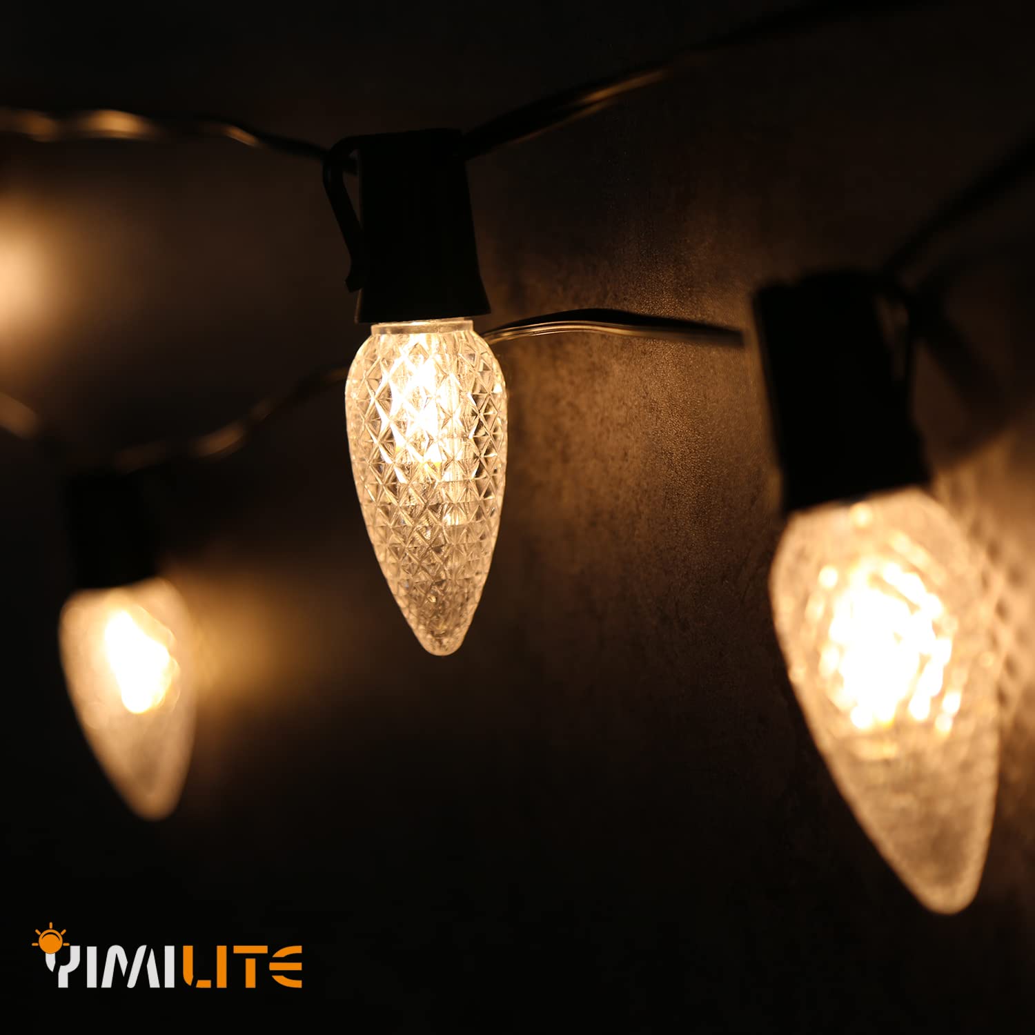 Yimilite C9 Christmas Light Bulbs 100 Pack, Shatterproof Replacement Led Bulb, 2700K Warm White Fairy Lights For Indoor And Outd
