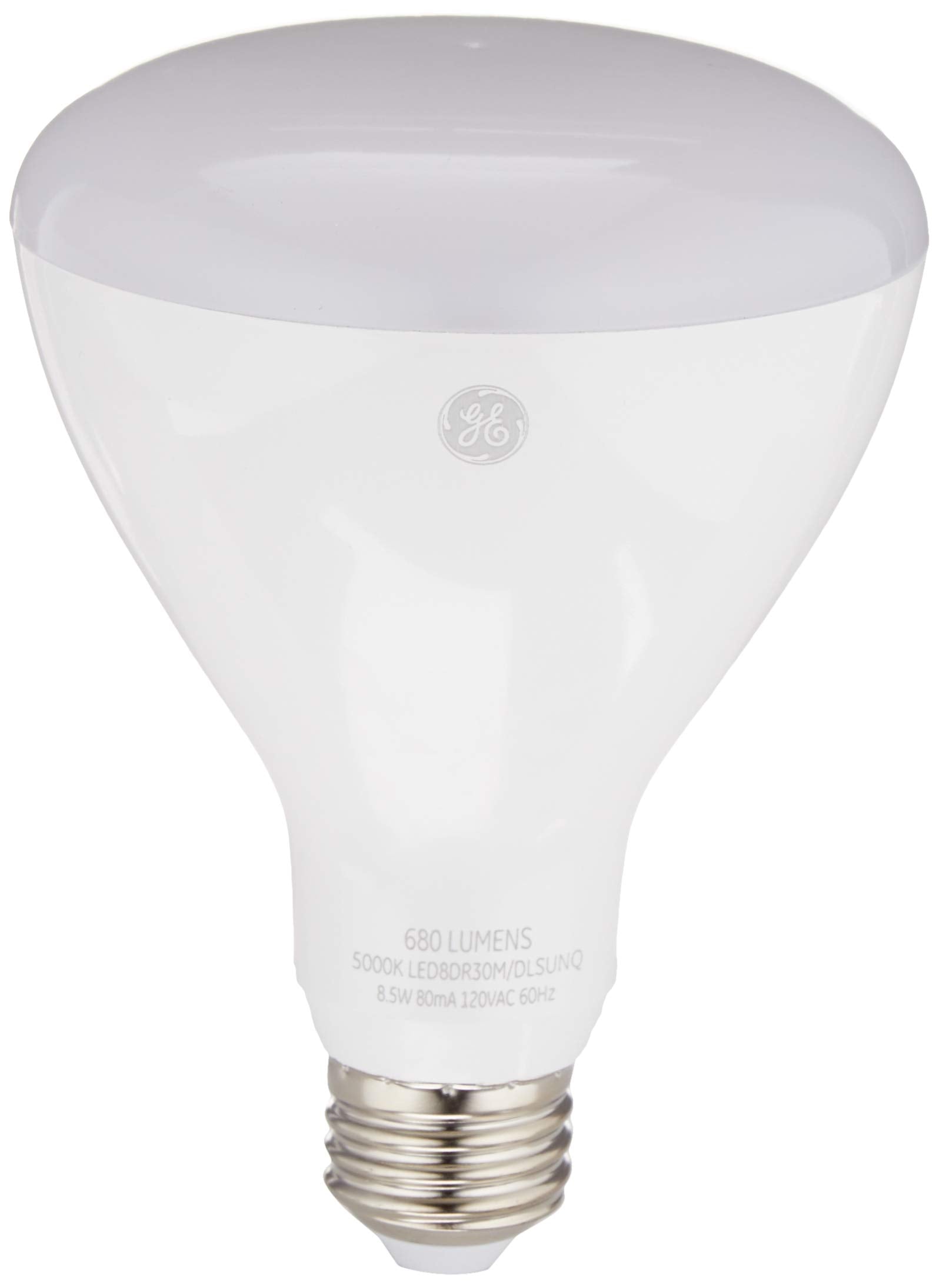 GE Sun Filled LED BR30 Indoor Floodlight Bulb, 65W Equivalent, Soft White, 1 Count, Plastic
