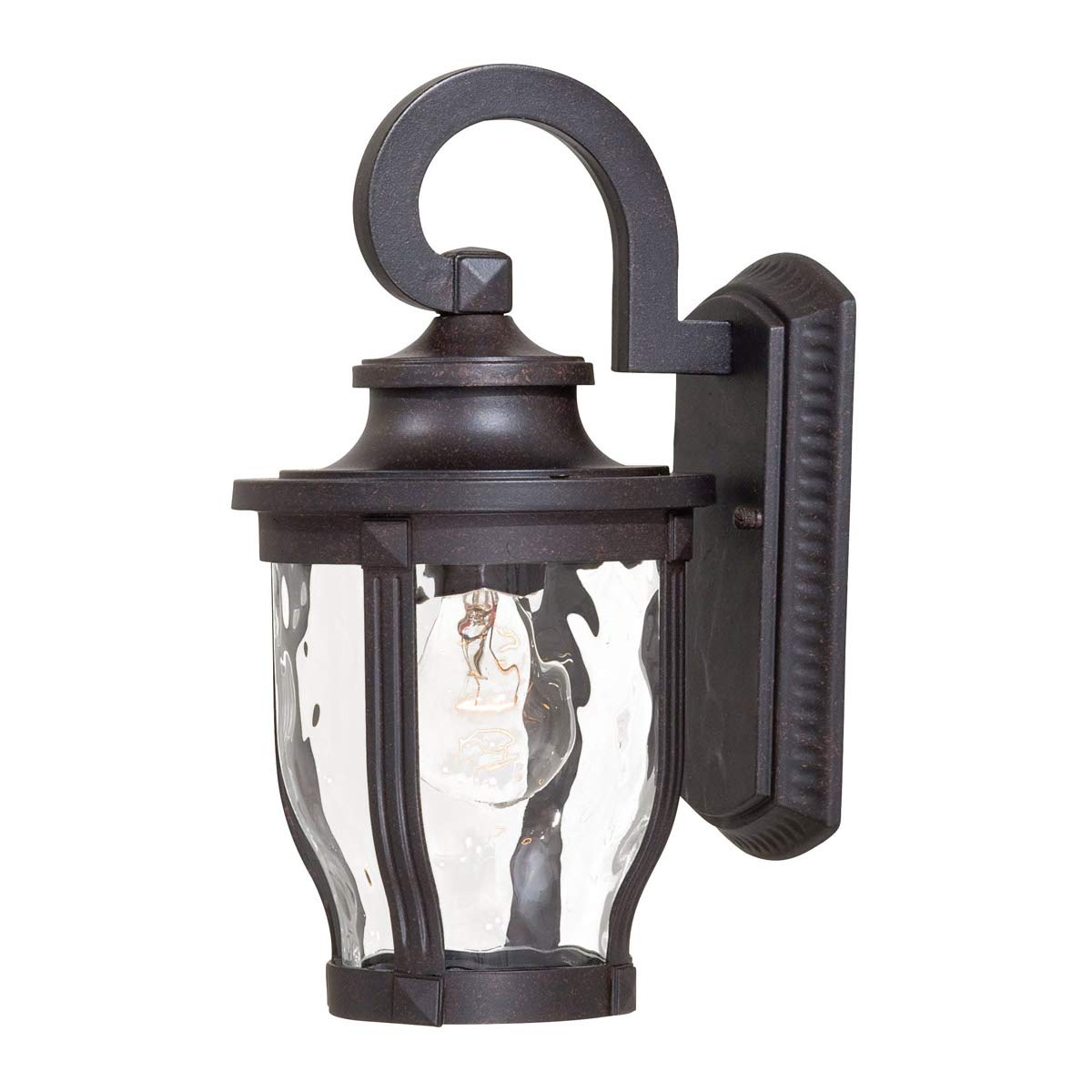 Minka Lavery Outdoor Wall Mount Light, 1-Light, 100 Watts, 6.25in H x 12.25in W, Aluminum, Corona Bronze, Model 8761-