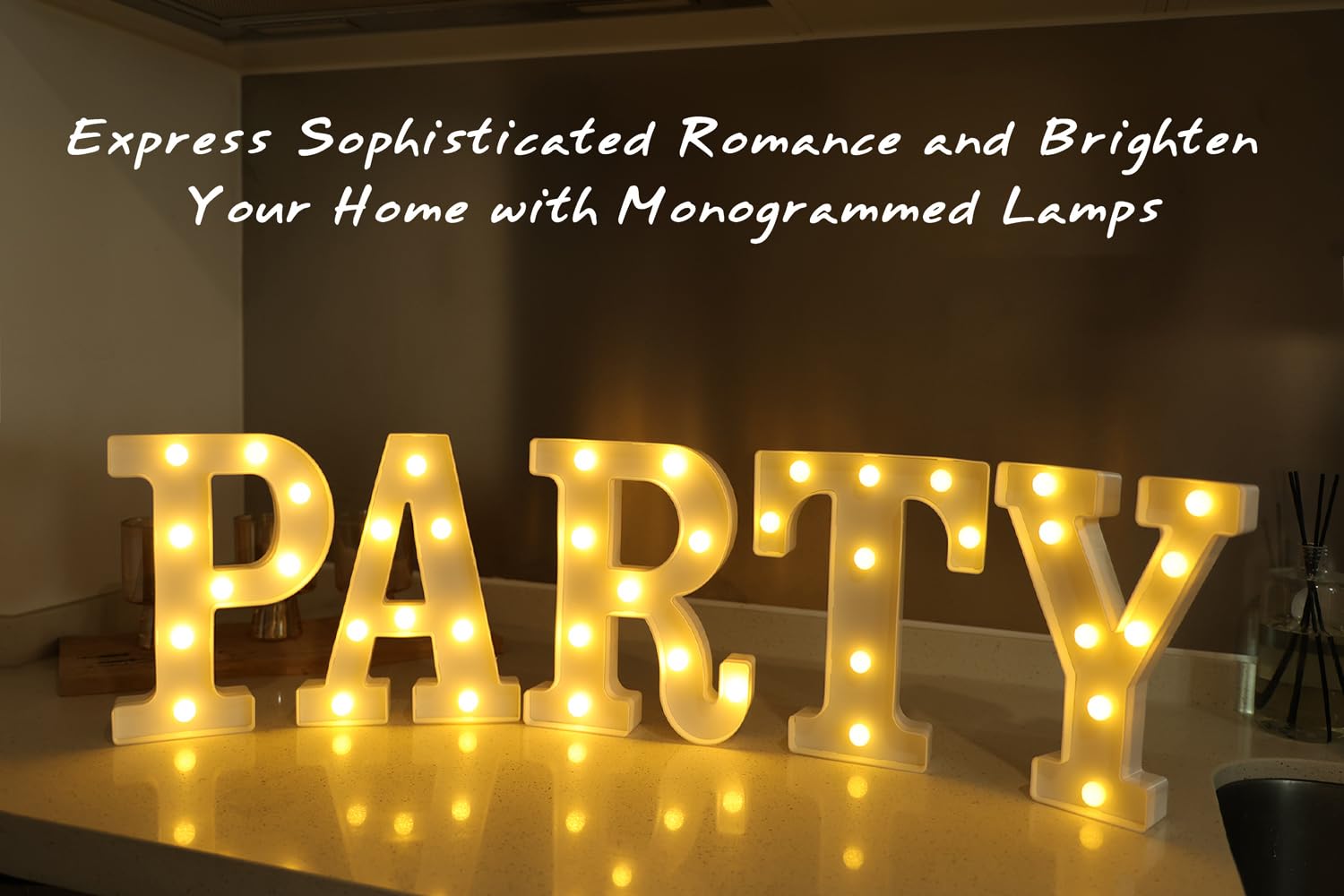 IFDGCTK Light Up Letters - LED Alphabet Marquee Lights, Portable Acrylic, Warm Light, Battery Powered, Home Decor