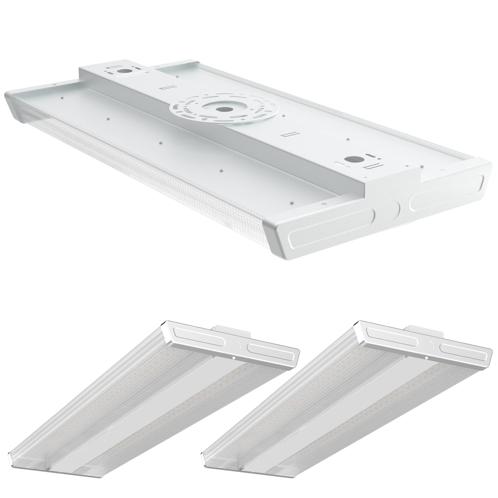 Lightdot LED High Bay Shop Lights 2FT 200W 28000LM 5000K ETL Listed 2Pack White Model HB-M04D-FL
