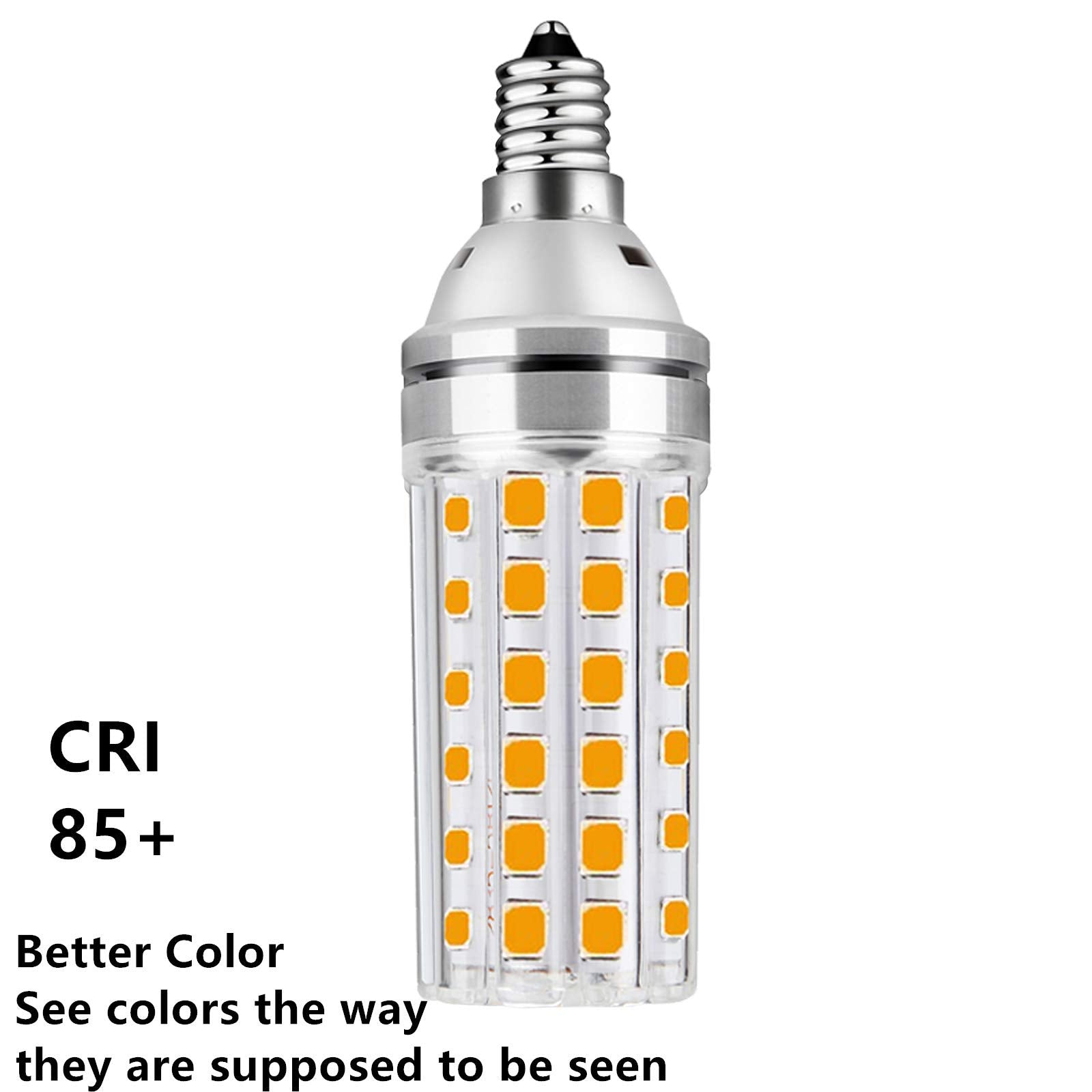 Hullovota E12 Led Bulb, 15W Warm White 3000K, 1500Lm, Candelabra Light