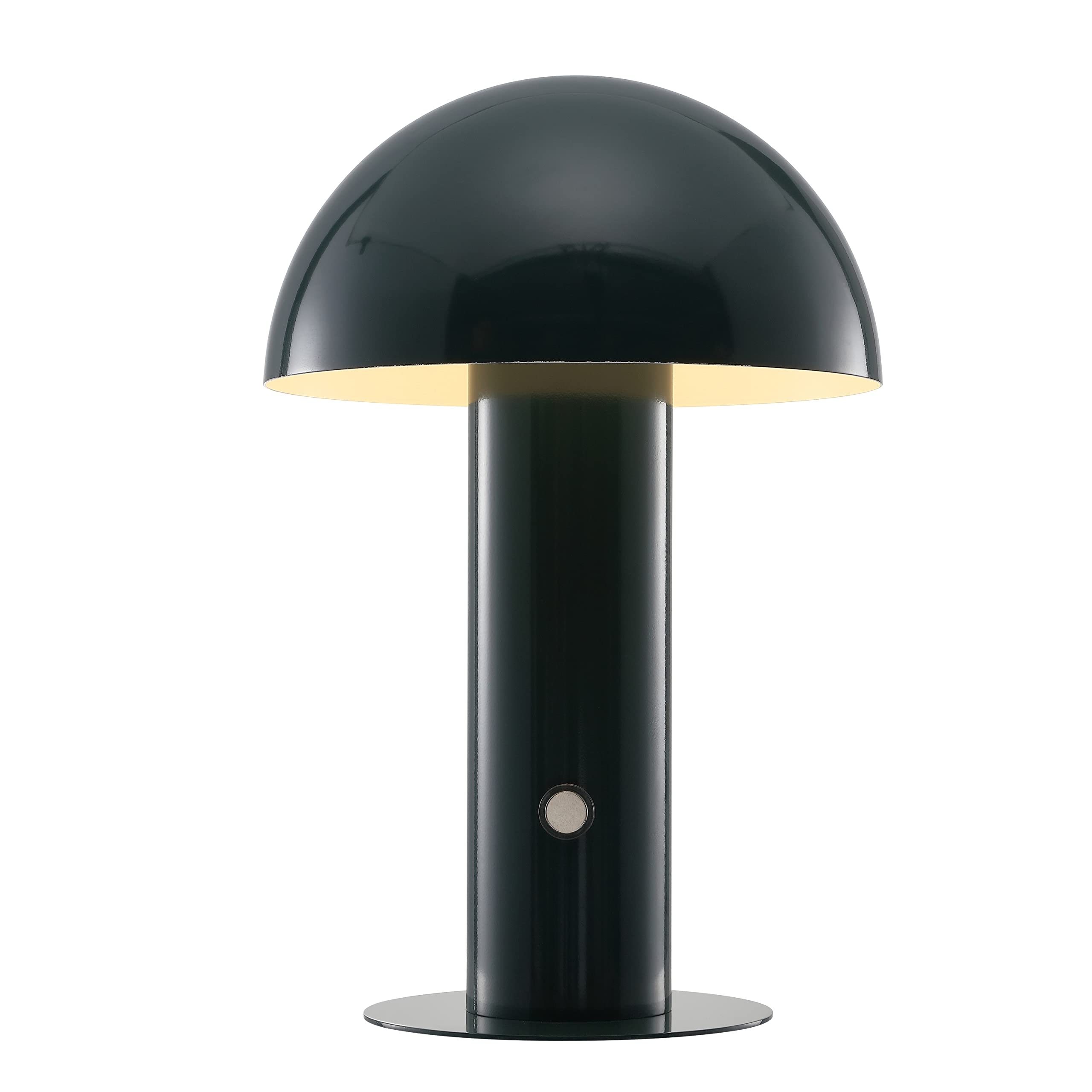 JONATHAN Y JYL7115D Boletus 10.75'' Contemporary Bohemian Rechargeable/Cordless Portable Iron Integrated LED Mushroom Table Lamp