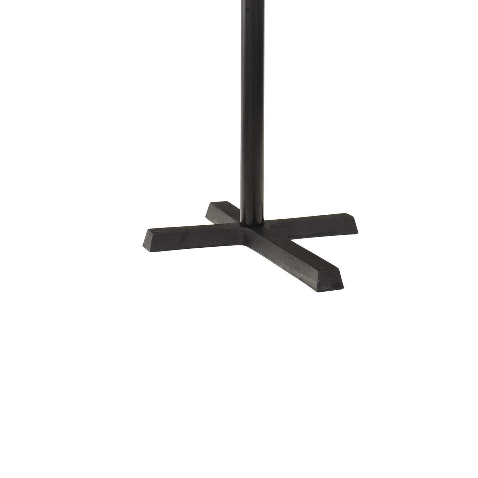 Modern Street Style Metal Lamp with Cross Shaped Leg Base, Black