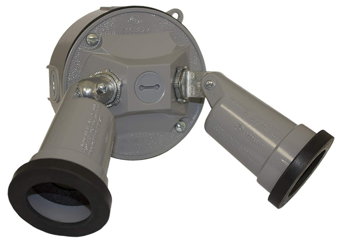 Sigma Electric 16795 Die Cast Aluminum Switch Controlled Lamp Holder Kit Hardwired, No Size, Gray