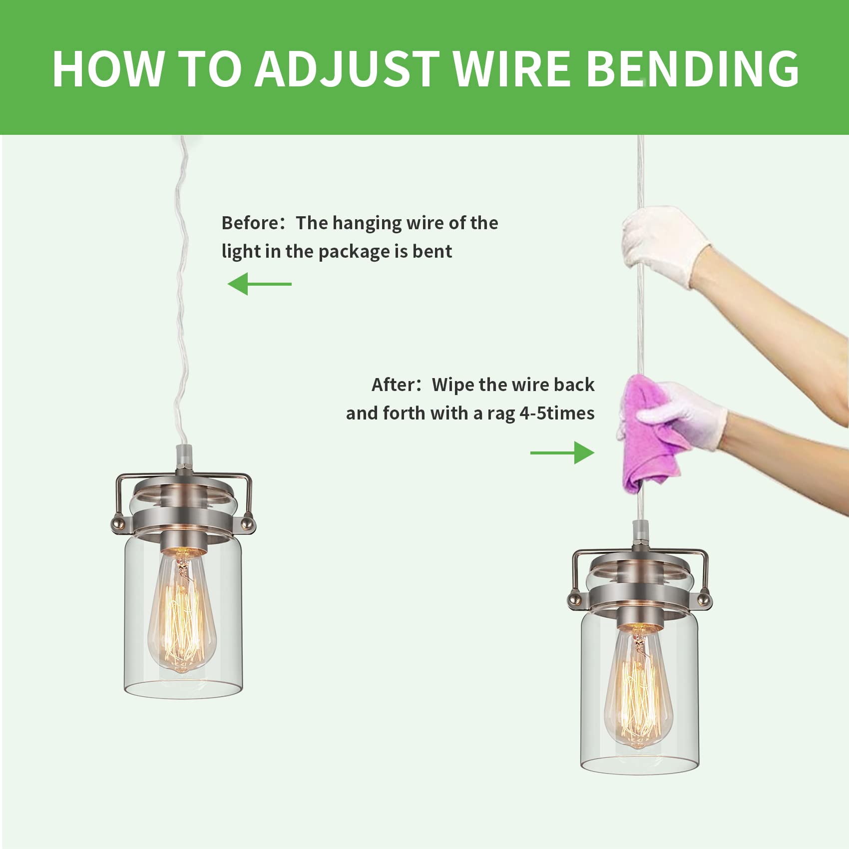 Industrial Pendant Lighting For Kithen Island  Brushed Nickel Pendant Light Fixture With Clear Glass Shade Modern Mini Ceiling Light Fixture Adjustable Kitchen Island Lighting(E26 Base)