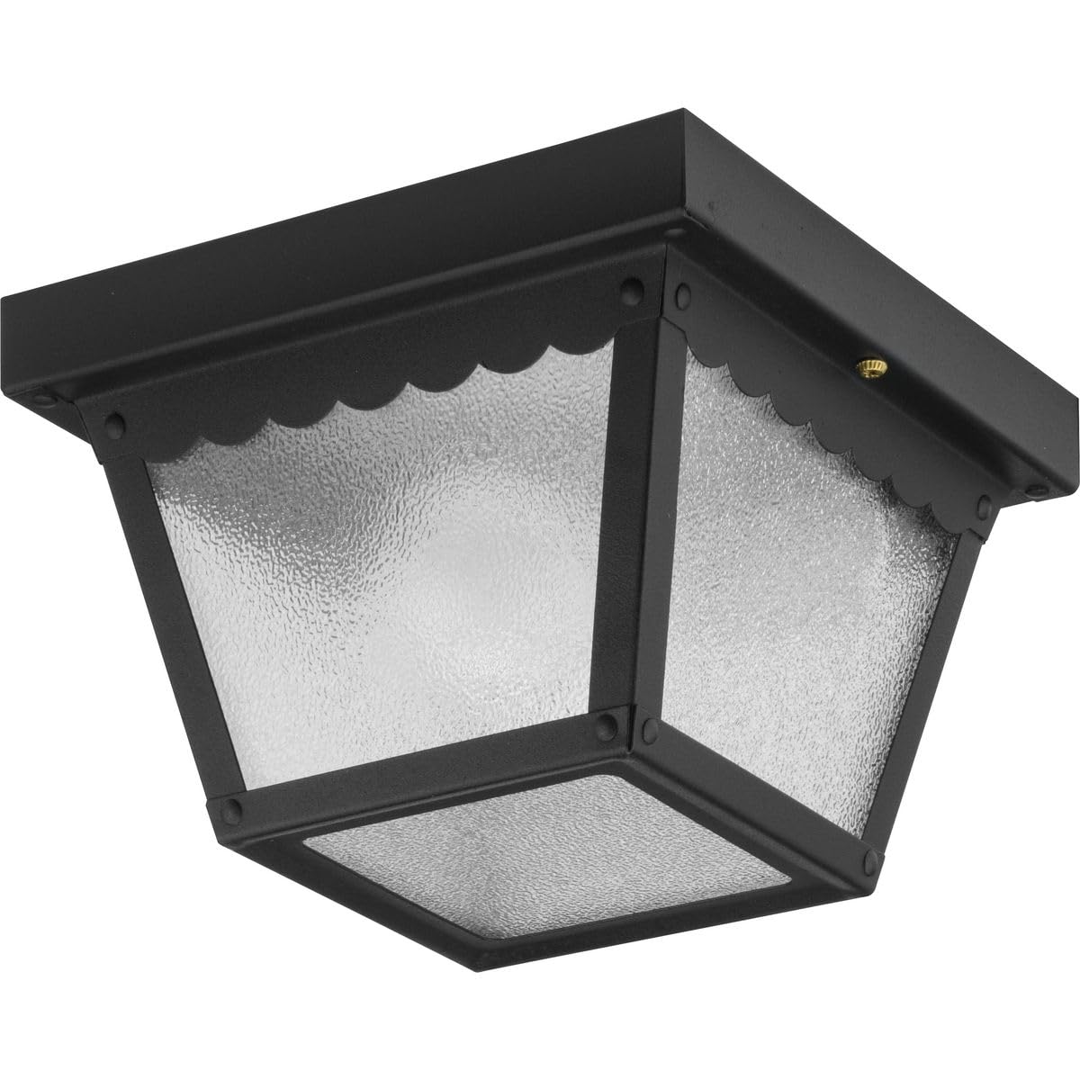Progress Lighting P5727-31 Transitional Indoor Outdoor Close to Ceiling Flush Mount Light, 7.5-Inch Diameter x 5-Inch Height, Ma