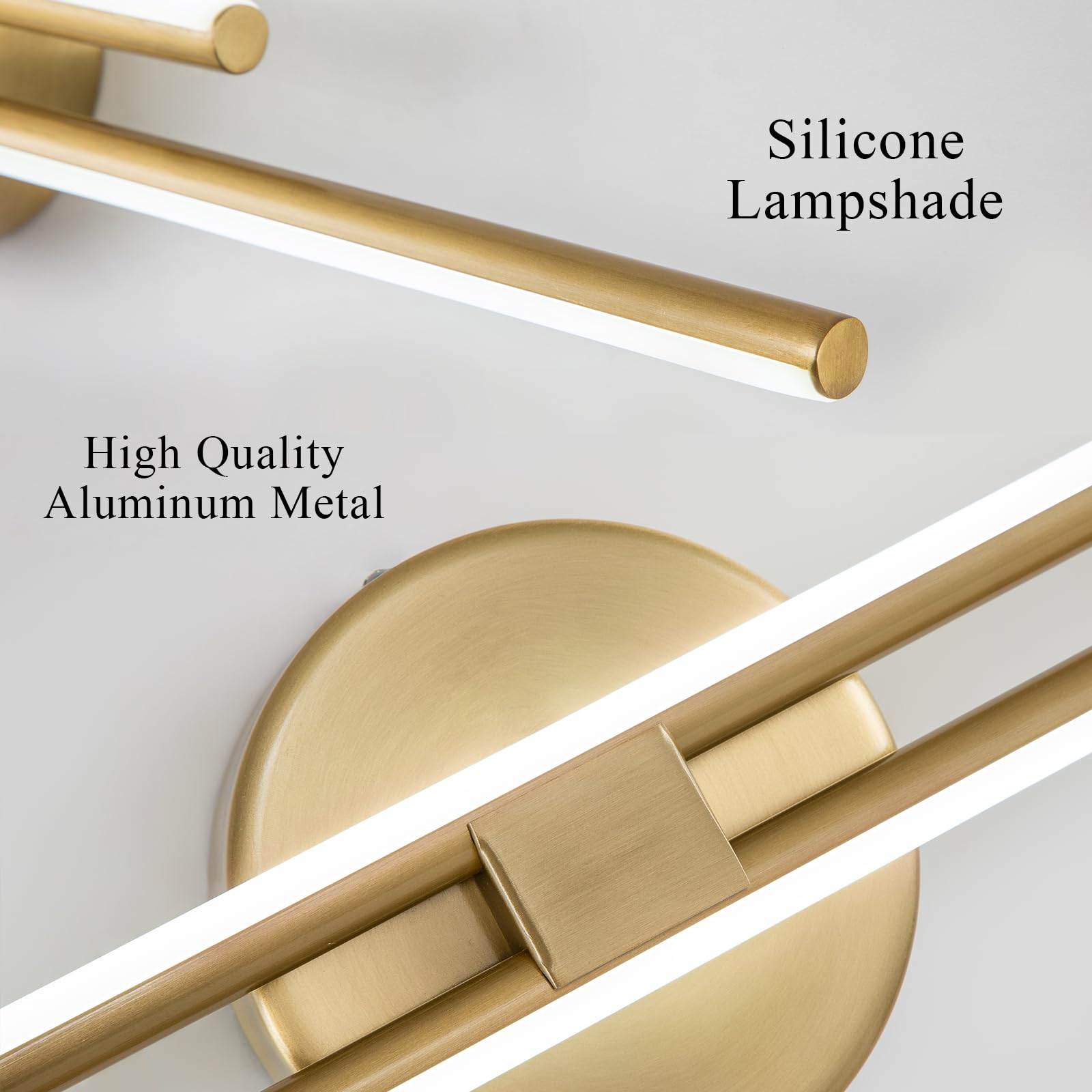 Edislive 31.5" Dimmable Led Vanity Light - Modern Gold Bathroom Wall Lighting Fixture