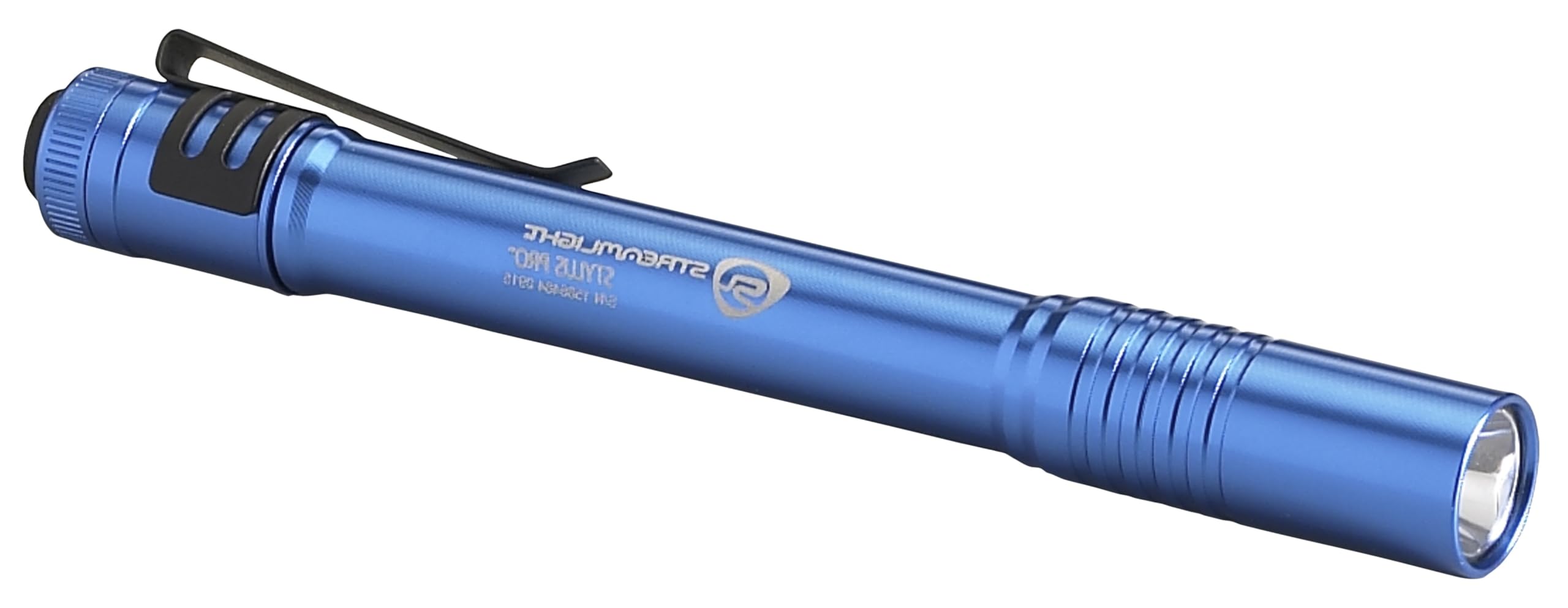 Streamlight 66122 Stylus Pro 100-Lumen Penlight With White Led, 2 Aaa Alkaline Batteries And Removable Pocket Clip, Blue