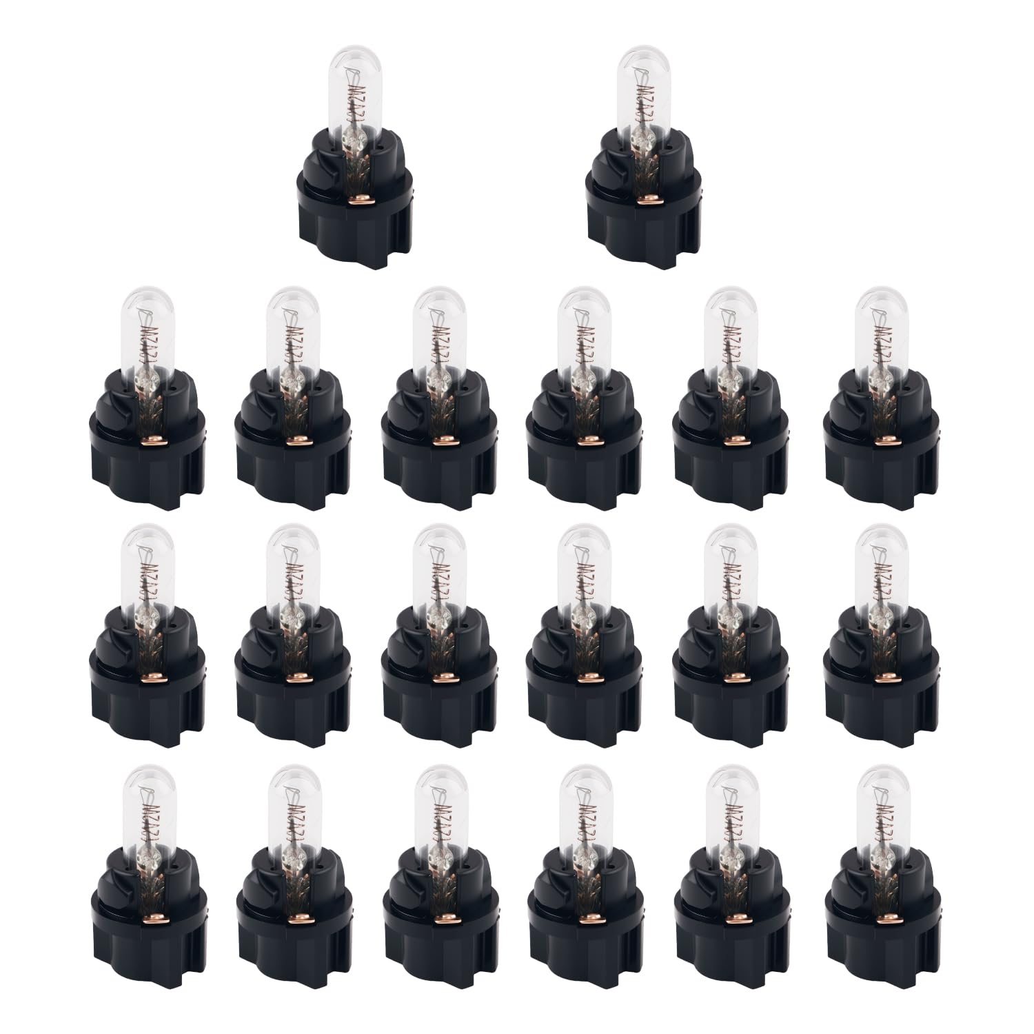 20PCS Halogen Instrument Cluster Bulbs Kit,T5 17 57 79 86 207 286 306 2721 Dash Light Bulbs for Car Gauge Cluster,12V High Brigh