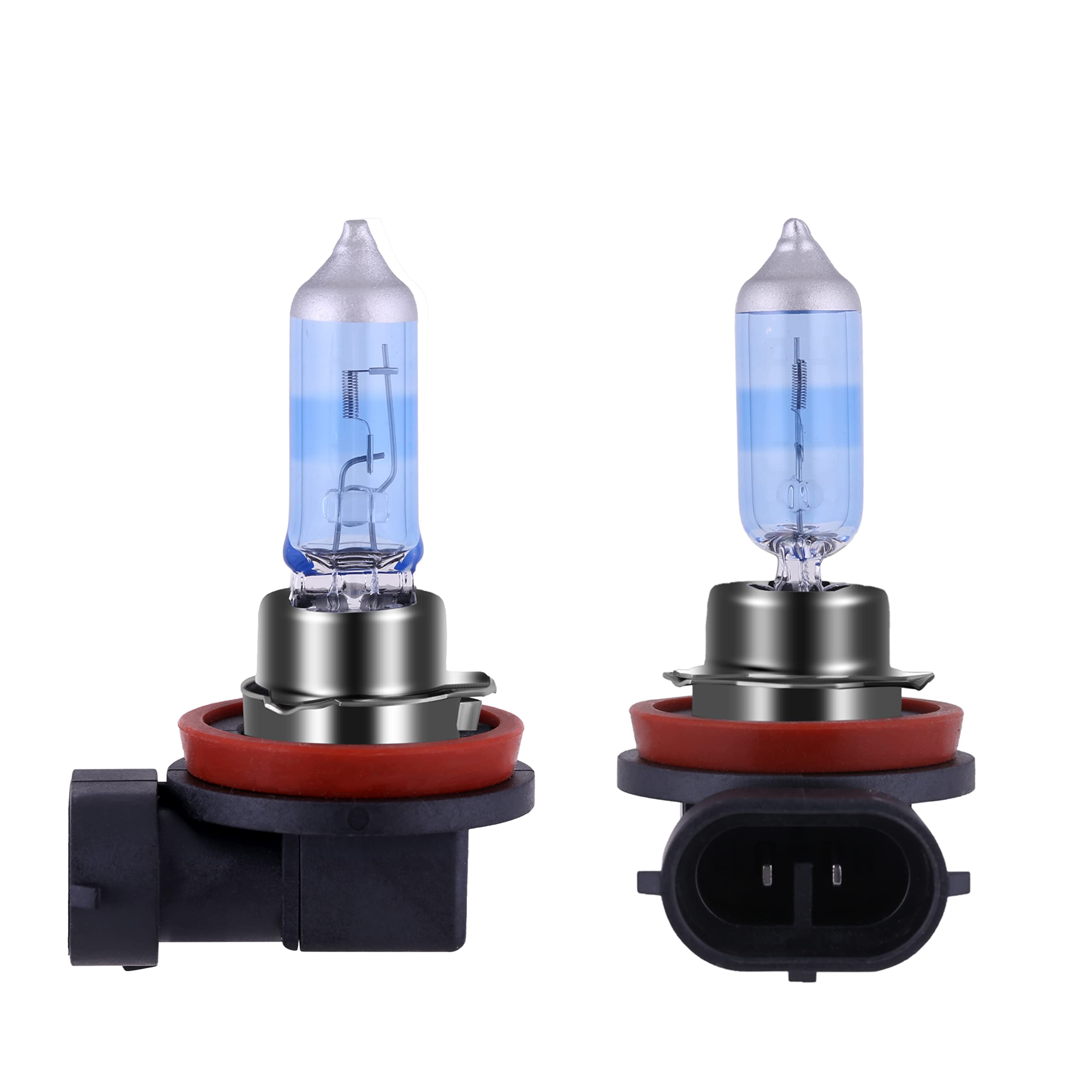 Newbrown H11 Halogen Headlight Bulb With Super White Light Long Life Replacement Pgj19-2 12V/55W (2 Pack)