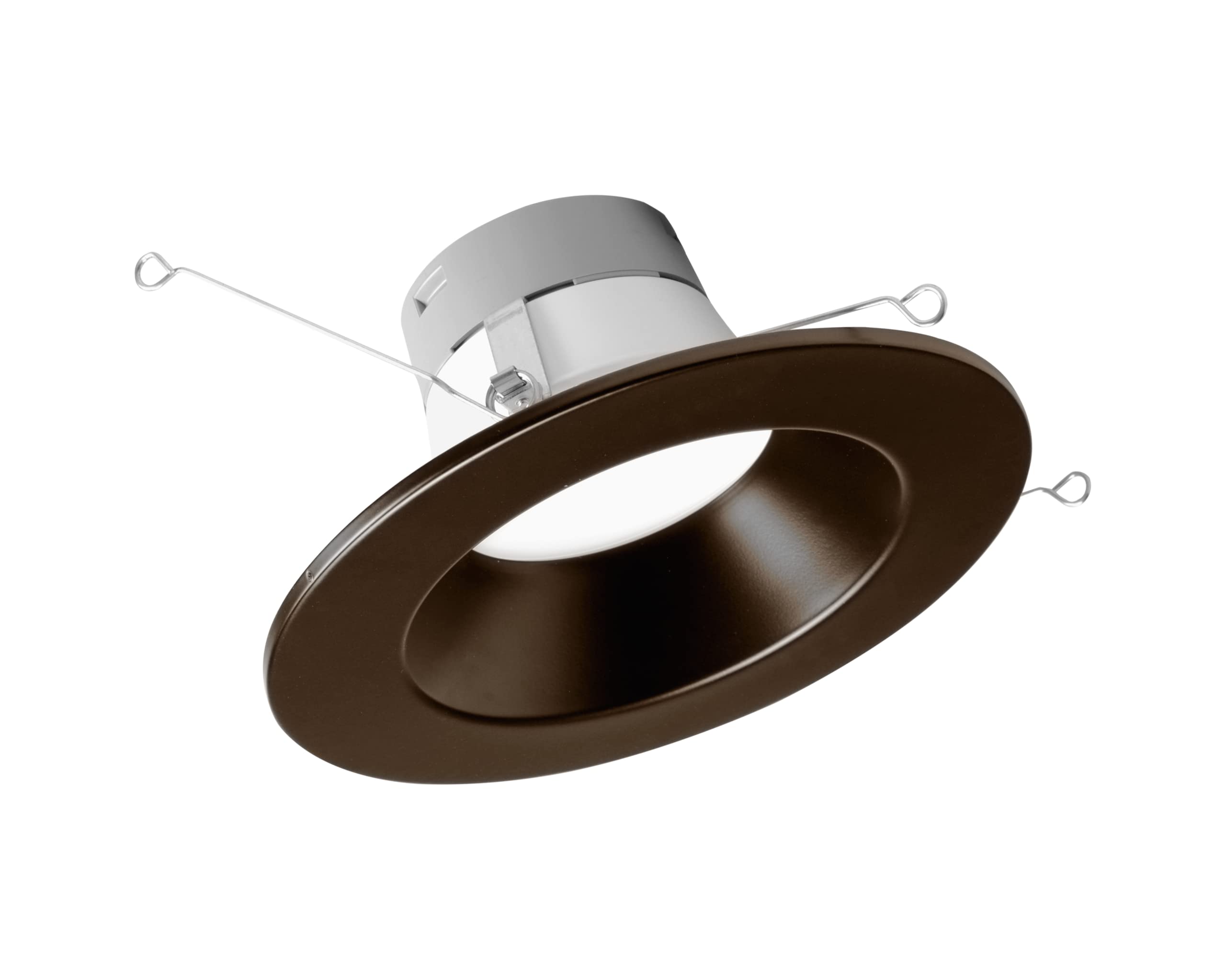 Nicor LED Recessed Ceiling Light, 5/6 inch, 918 Lumens, Selectable CCT 2700K-5000K, Oil-Rubbed Bronze, Model D