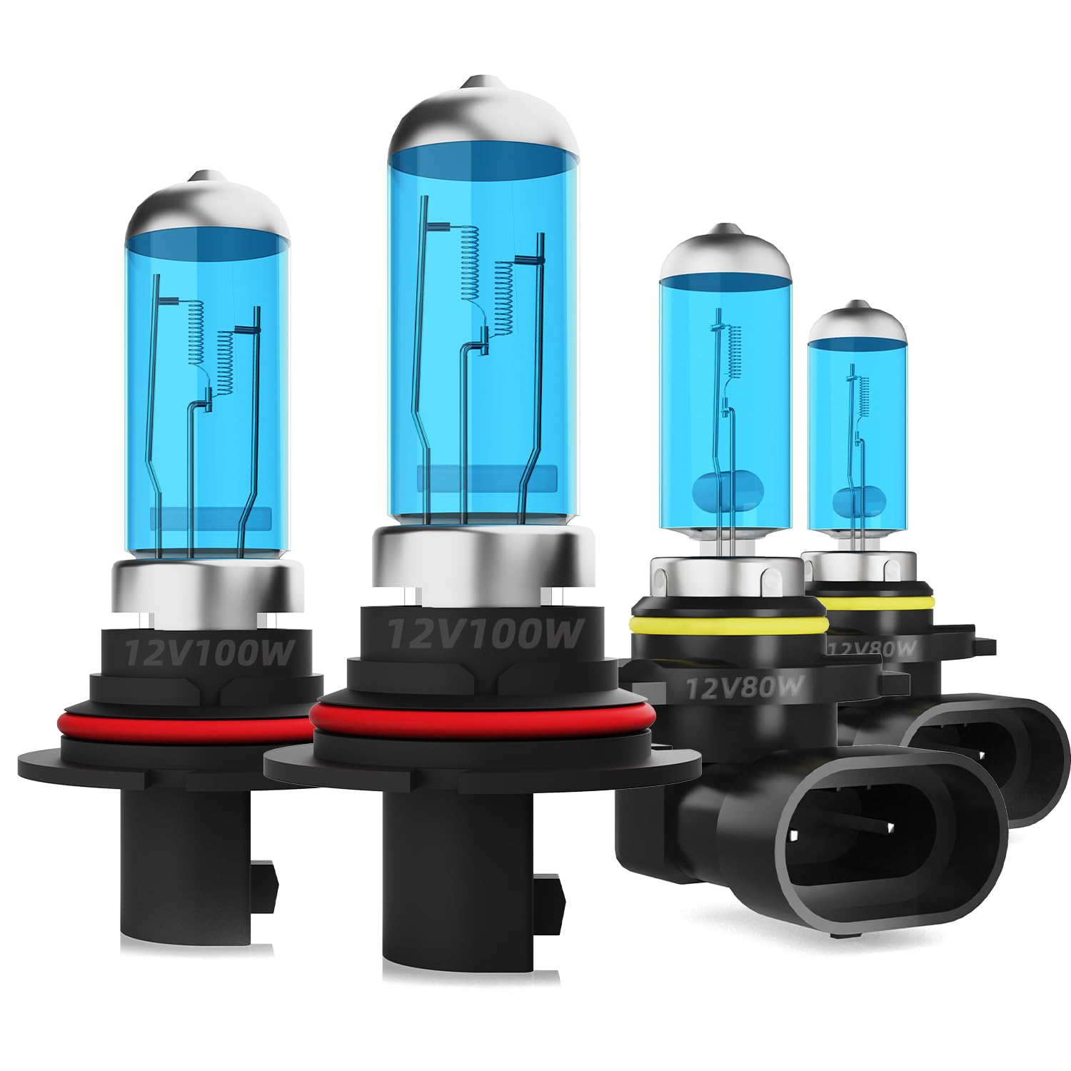 DMEPUGI Headlight Bulbs Fit For Dodge Ram 2002-2007, 9007 High Low Dual Beam 9006 Fog Lights Combo, Super Bright 5500K White Lig