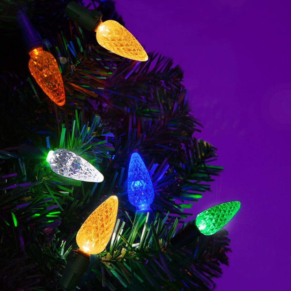 Anycosy Christmas Lights, 19.7 Ft 60 Leds Strawberry Battery Operated Strings Lights 8 Modes On/Off Timer For Xmas Tree Indoor O