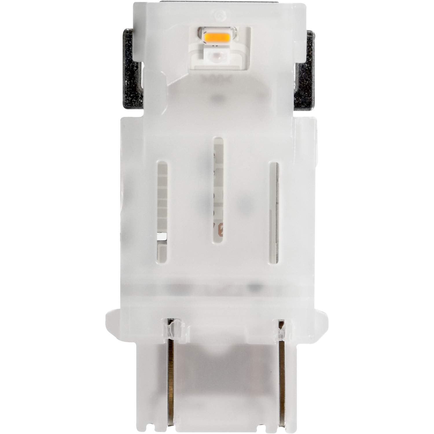 SYLVANIA 4157 LED Amber Mini Bulb - 2 Pack, Ideal for Park and Turn Lights, Bright LED, Model 4157ASL.BP2