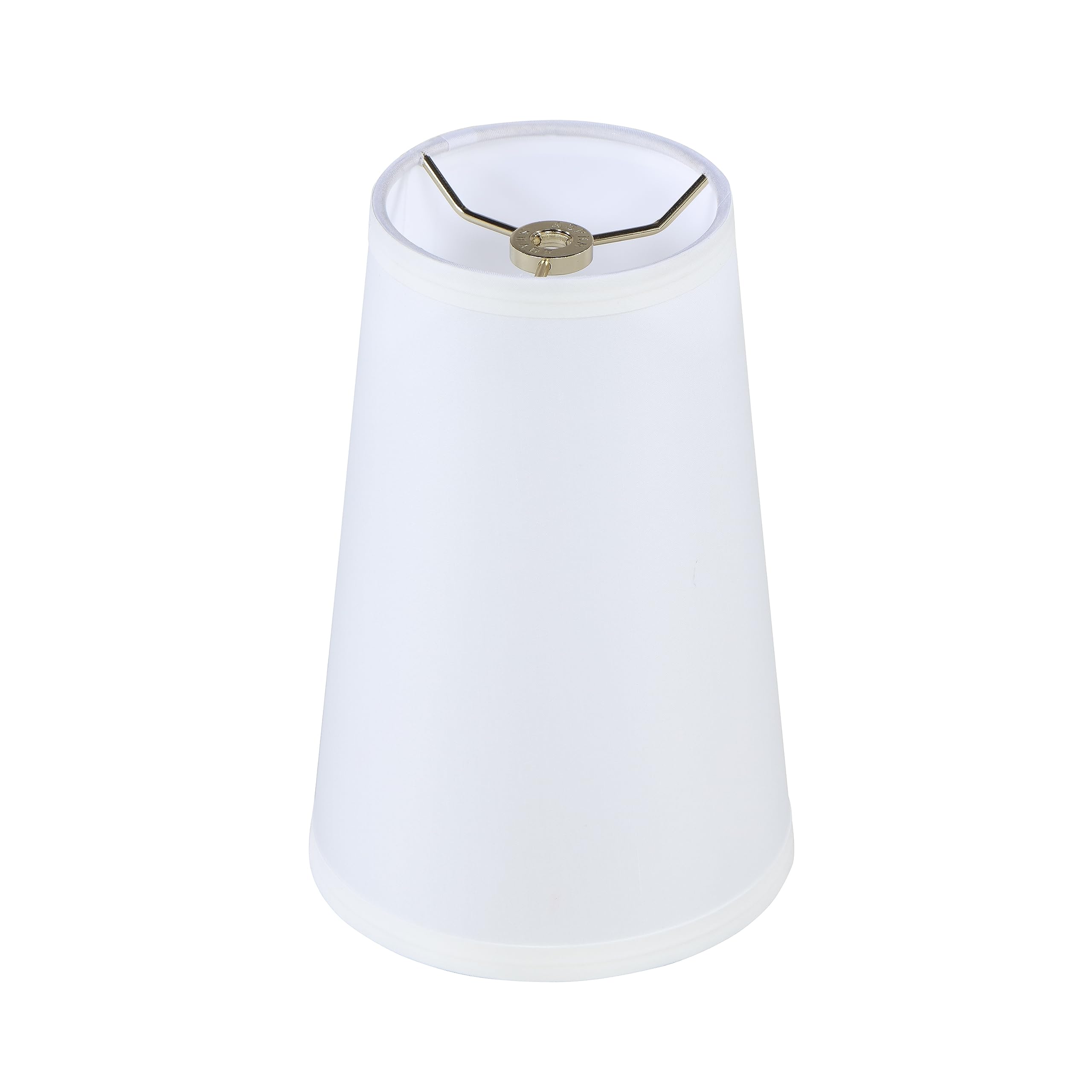 Aspen Creative 32164 Transitional Empire Shape Spider Construction Lamp Shade in Off White, (4 1/4'' x 6'' x 9'')