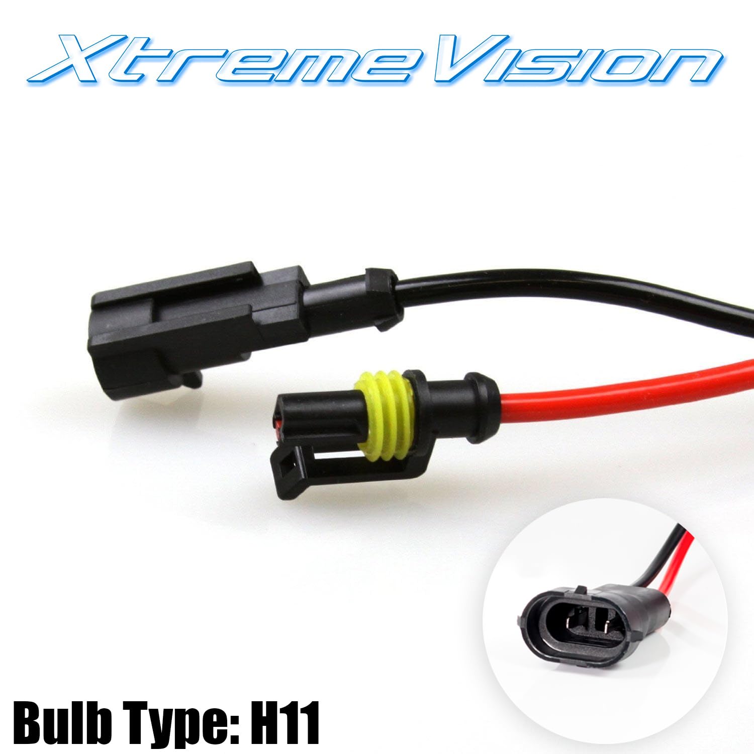 Xtremevision Hid Xenon Replacement Bulbs H11 - 4300K Bright White (1 Pair)