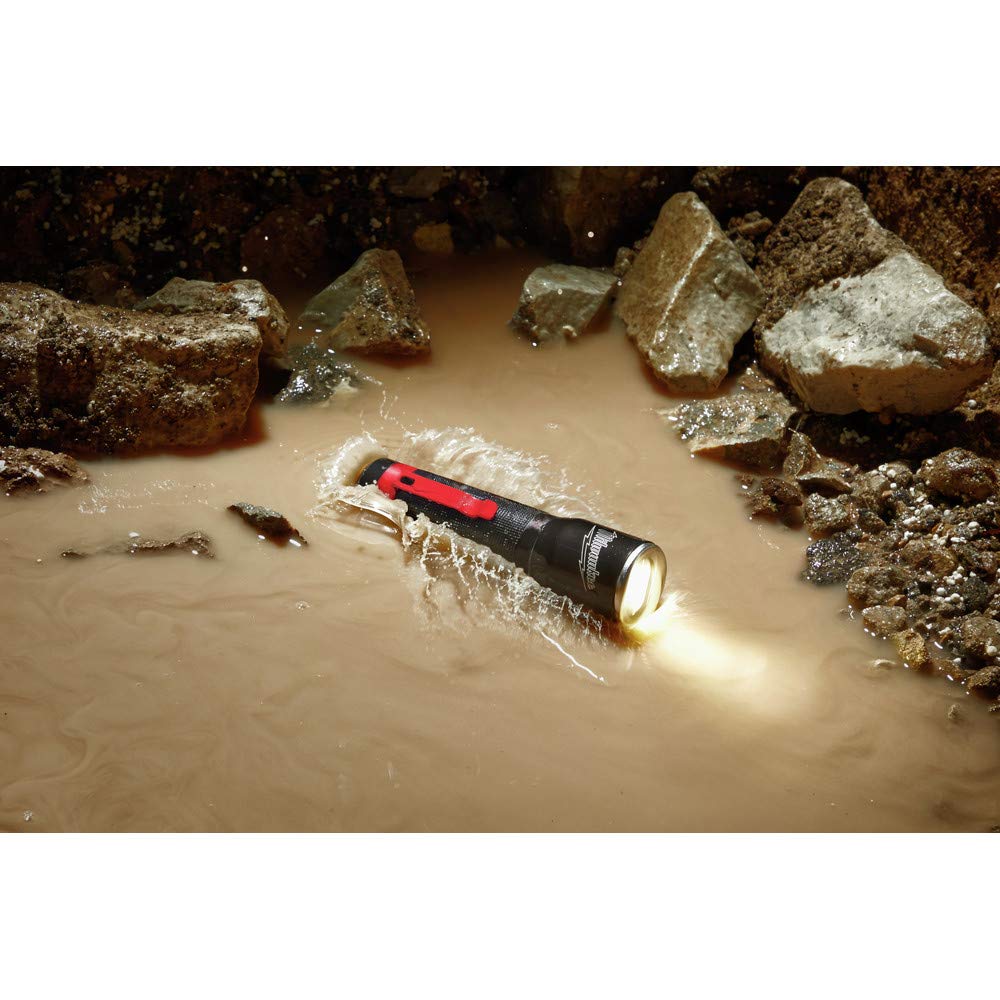 Milwaukee 325-Lumen LED Focus Flashlight, Model 2107, Black