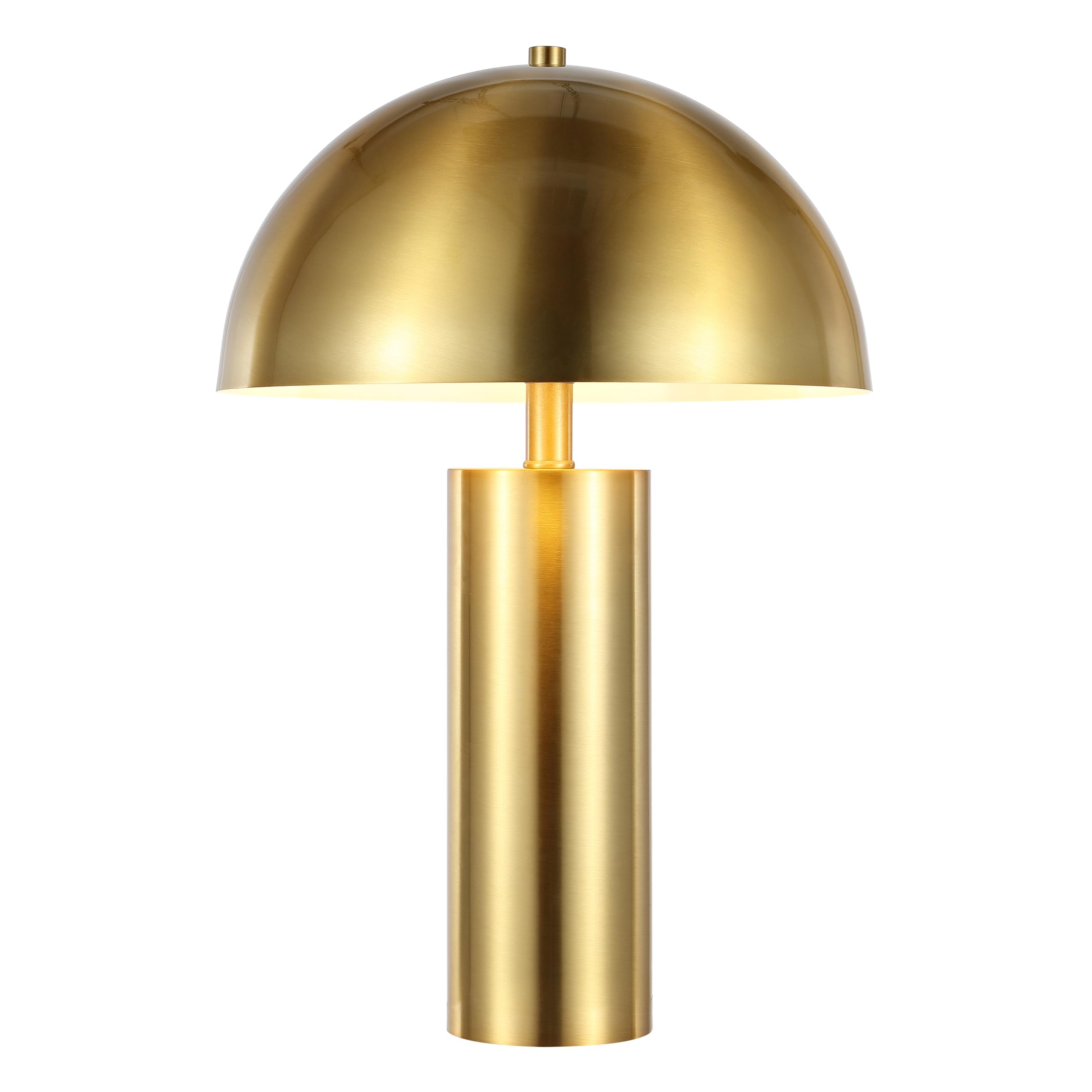 SAFAVIEH Lighting - Iria 20.5-Inch Metal Table Lamp - Gold - Modern Mushroom Design - Ideal for Living Room, Bedroom, Entryway, 